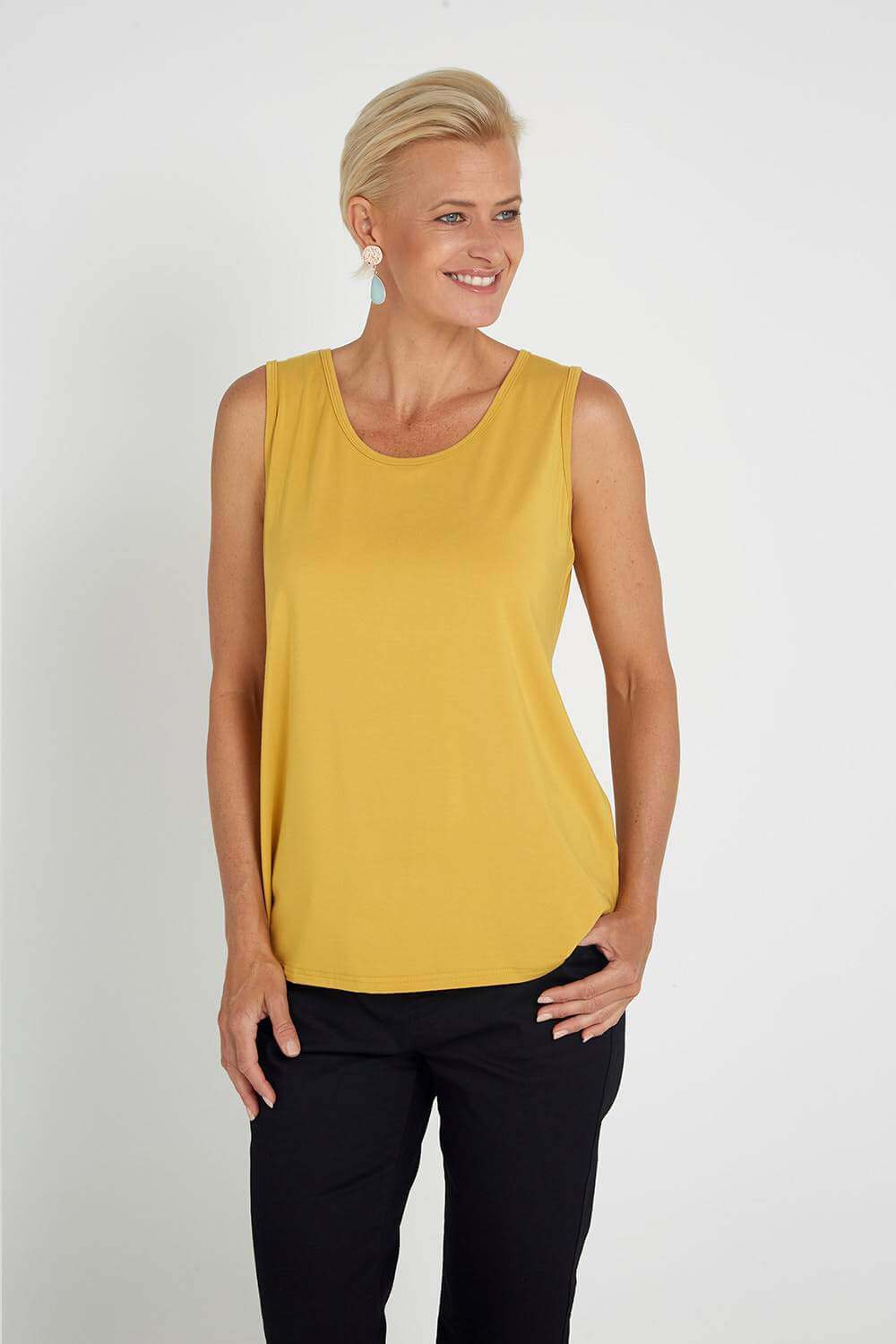 Bamboo Tank Top - Mustard