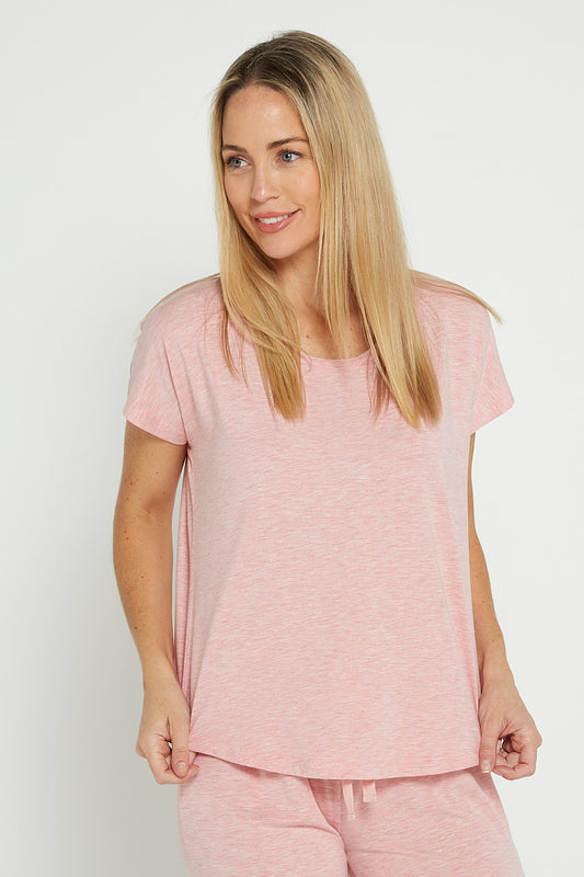 Kennedi Lounge Tee - Rose Pink