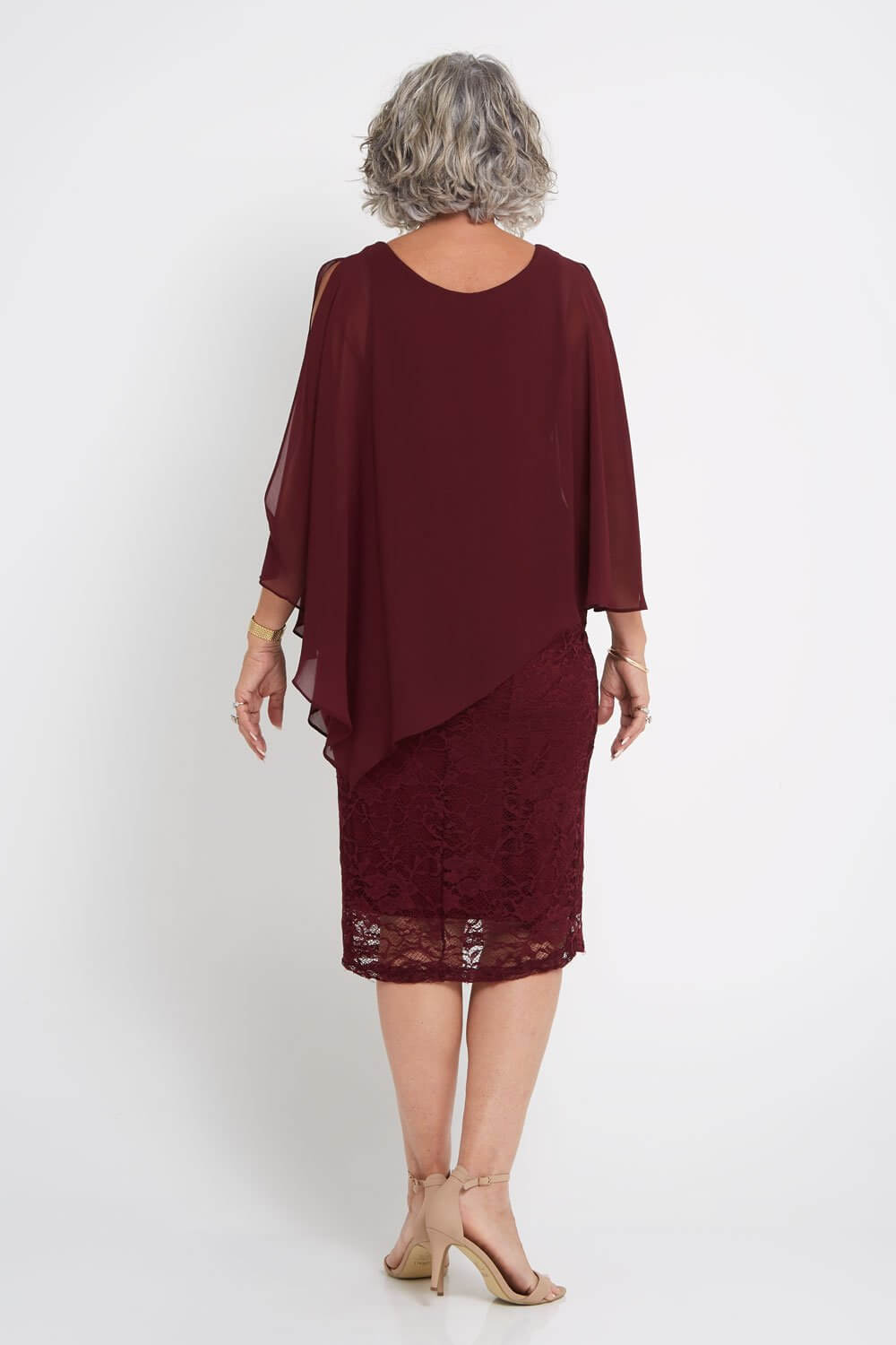 Abigail Dress - Wine