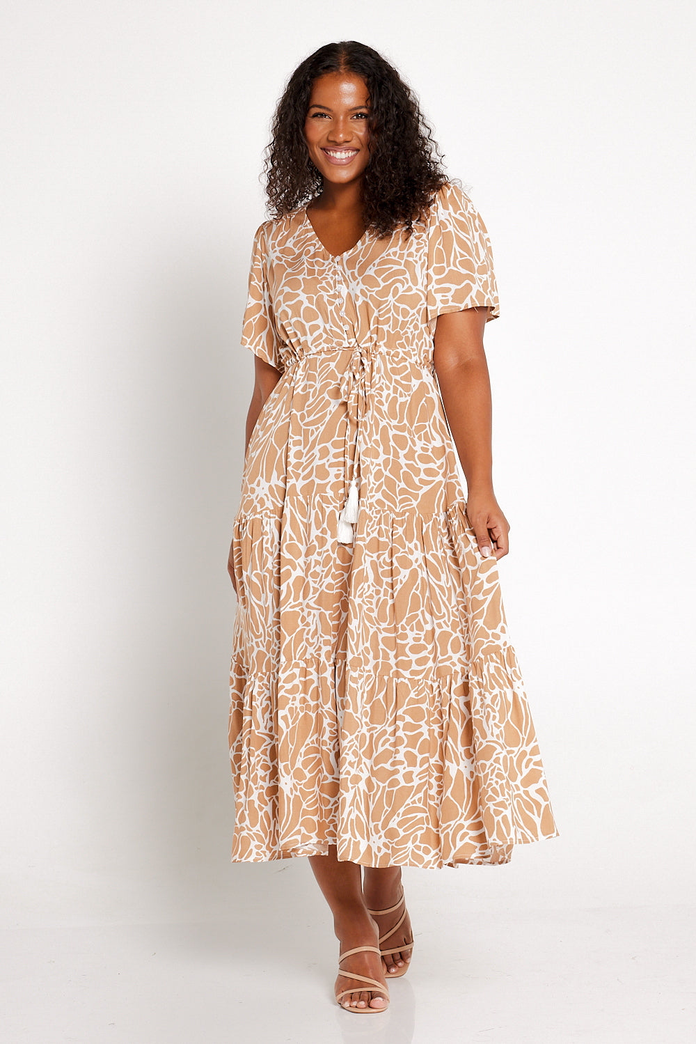 Evelyn Dress - Cocoa Swirl