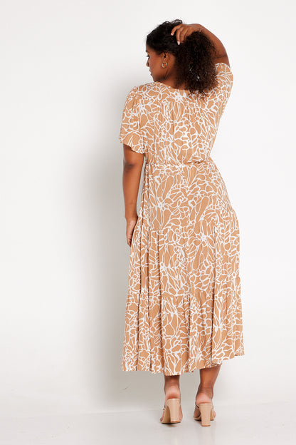 Evelyn Dress - Cocoa Swirl