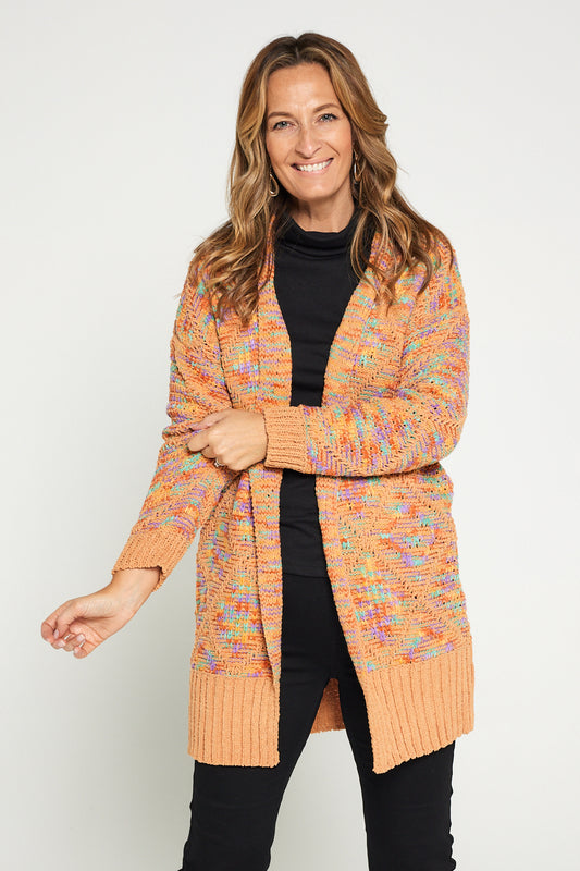 Hester Chenille Cardi - Ginger/Sprinkles