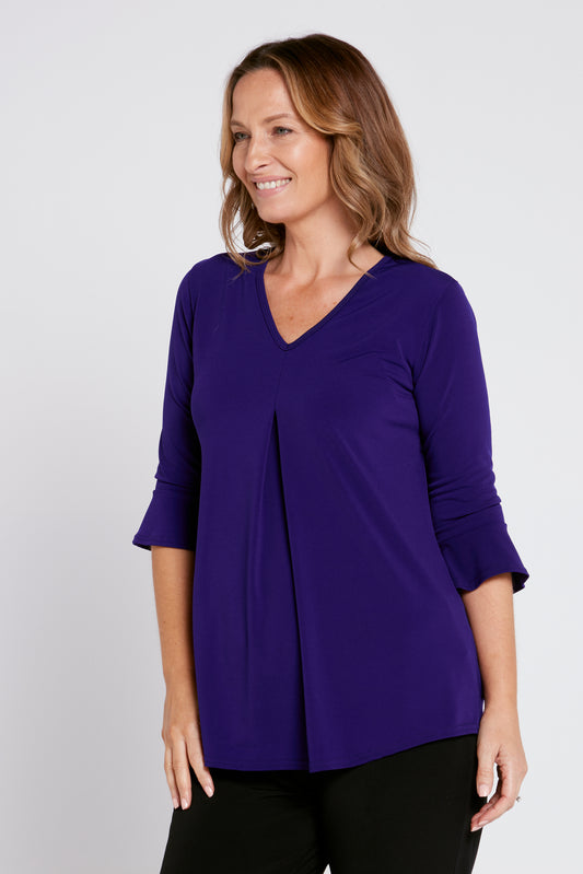 Alana Bamboo Top - Eggplant  Bamboo by Whispers – TULIO Fashion
