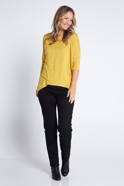 Irena Bamboo Top - Mustard