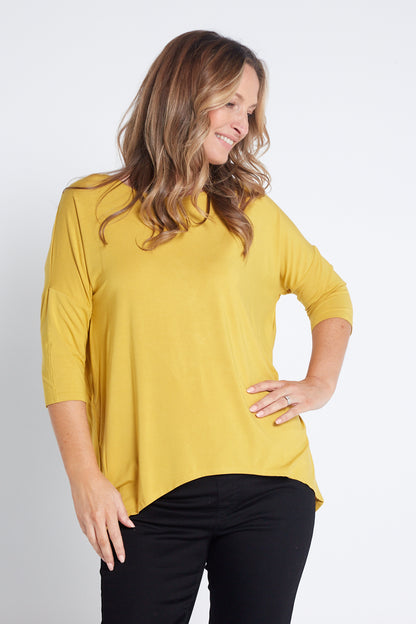 Irena Bamboo Top - Mustard