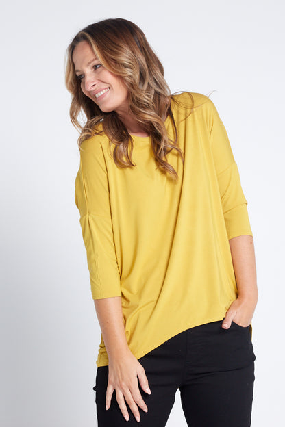 Irena Bamboo Top - Mustard