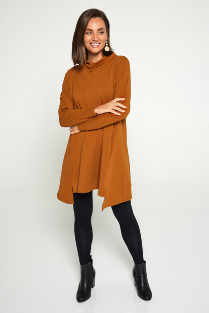 Joslin Cowl Tunic - Toffee