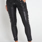 Leela Faux Leather Pants - Black