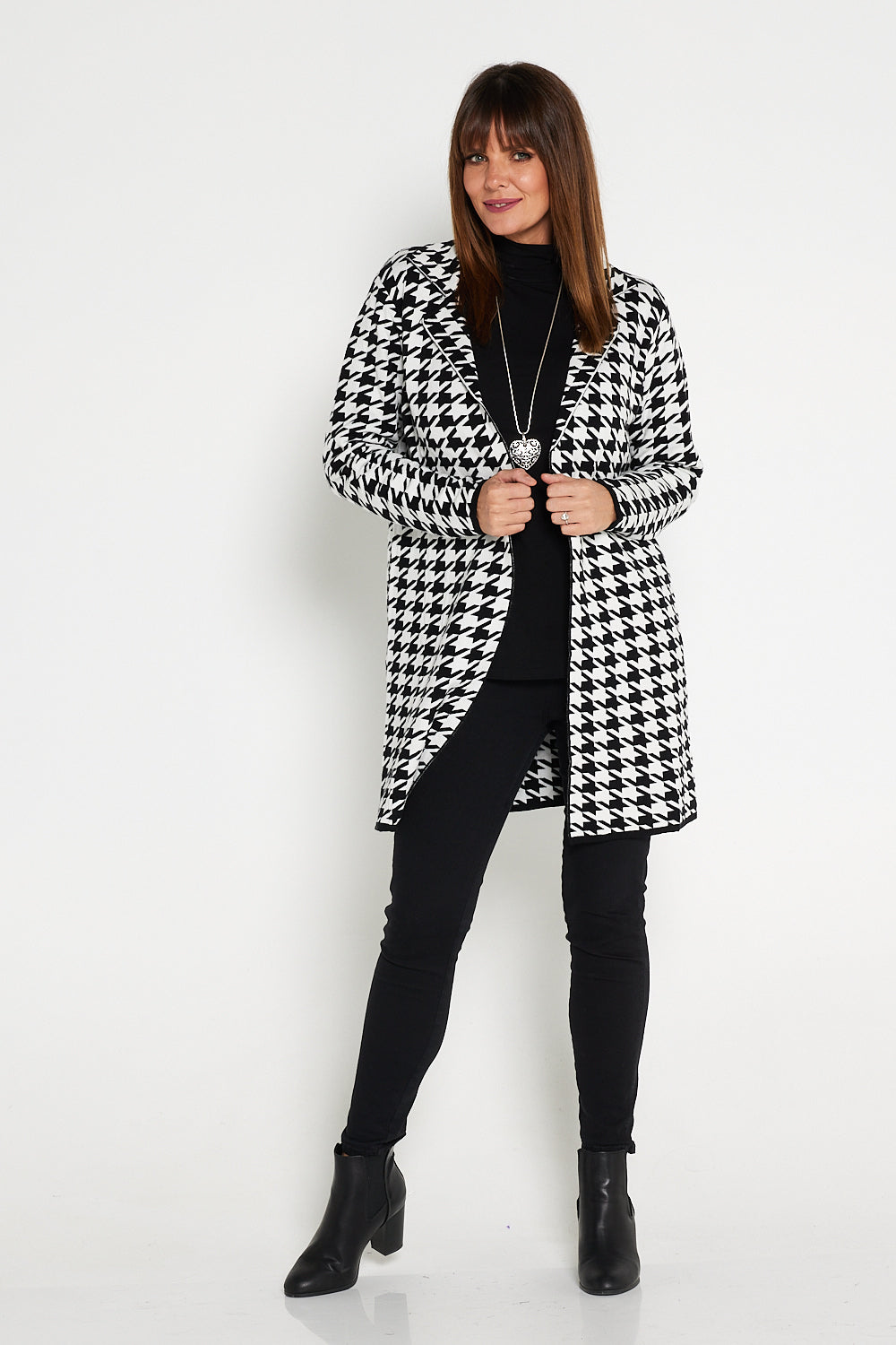 Miranda Knit Jacket - Houndstooth