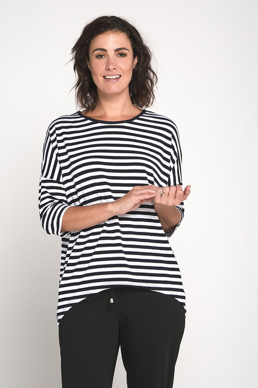 Montmartre Bamboo Top - Black/White