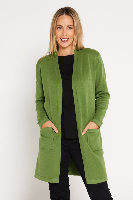 Salima Cardigan - Apple Green