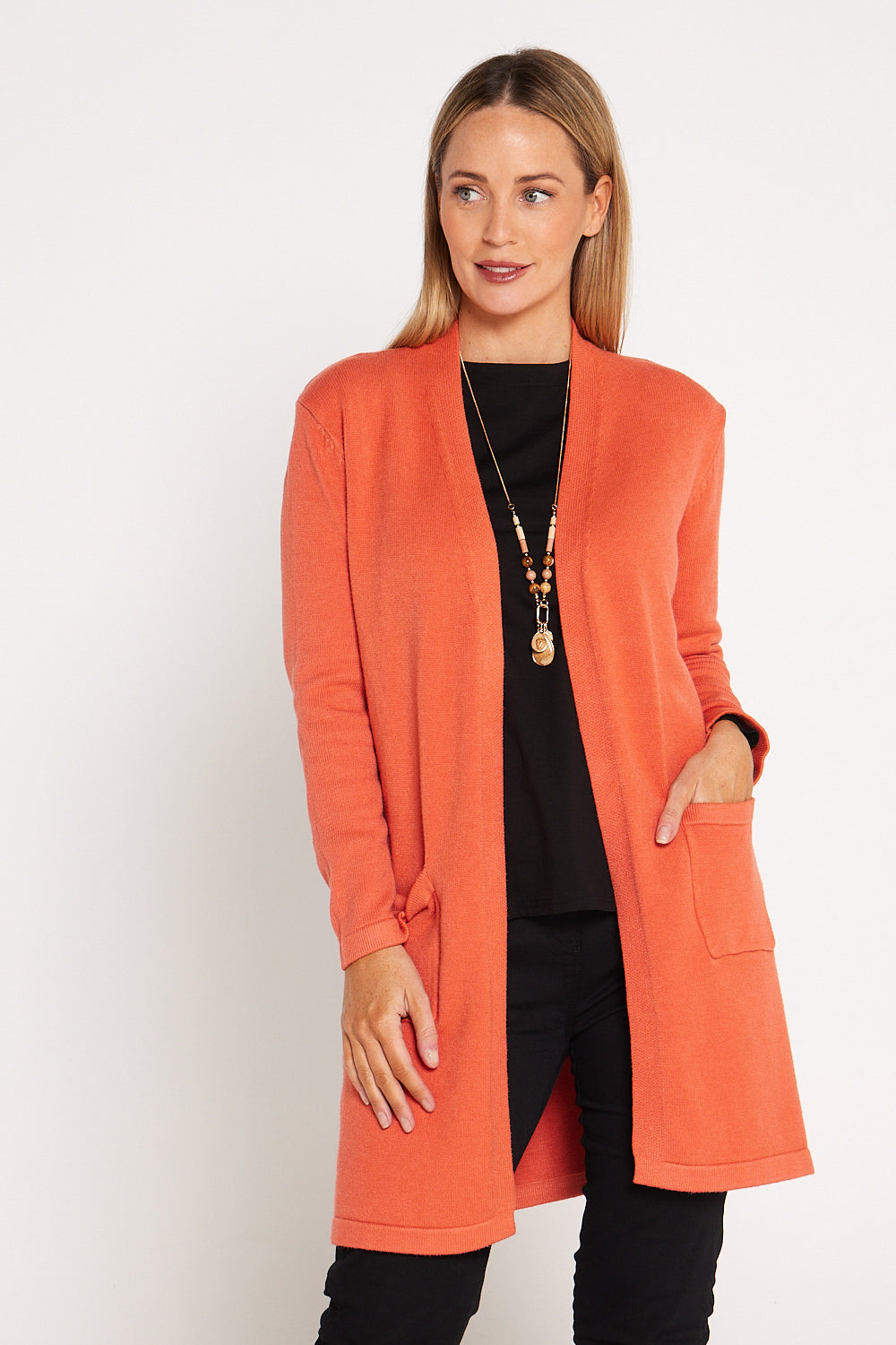 Salima Knit Cardigan - Peach