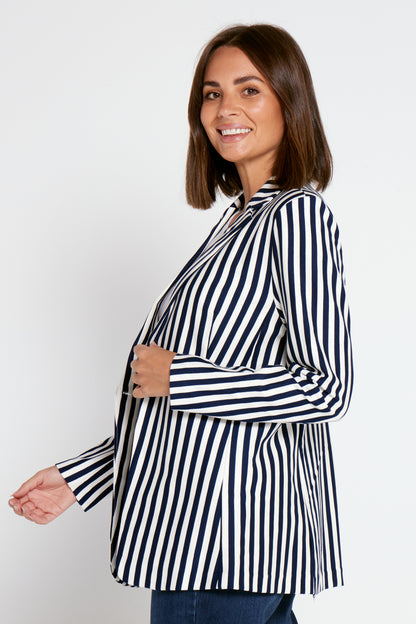 Sorrento Blazer - Navy Stripe