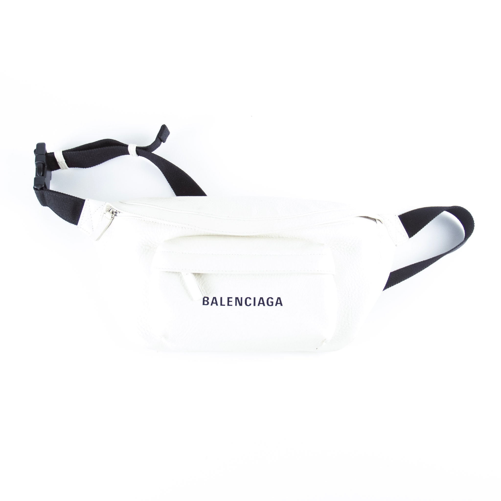 Billede af Balenciaga White Everyday Leather Belt Bag