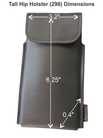 Tall Hip Holster (298) Dimensions