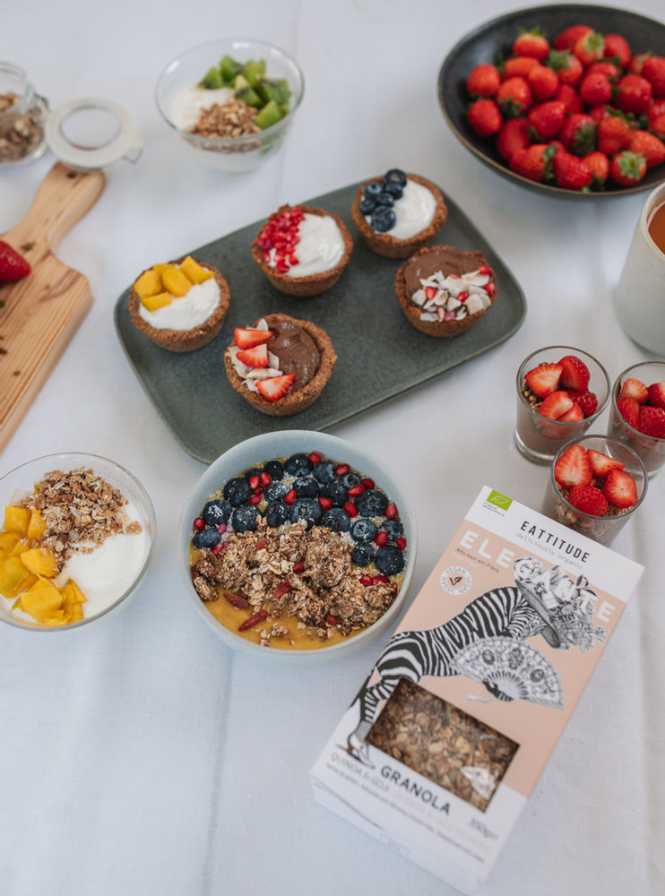 Granola bowl elegantíssimo (e vegan)