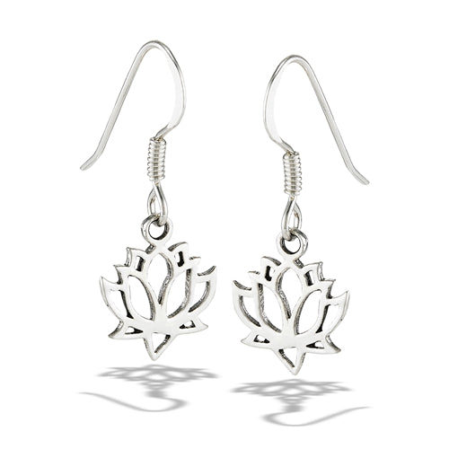 Dangling Lotus Earrings