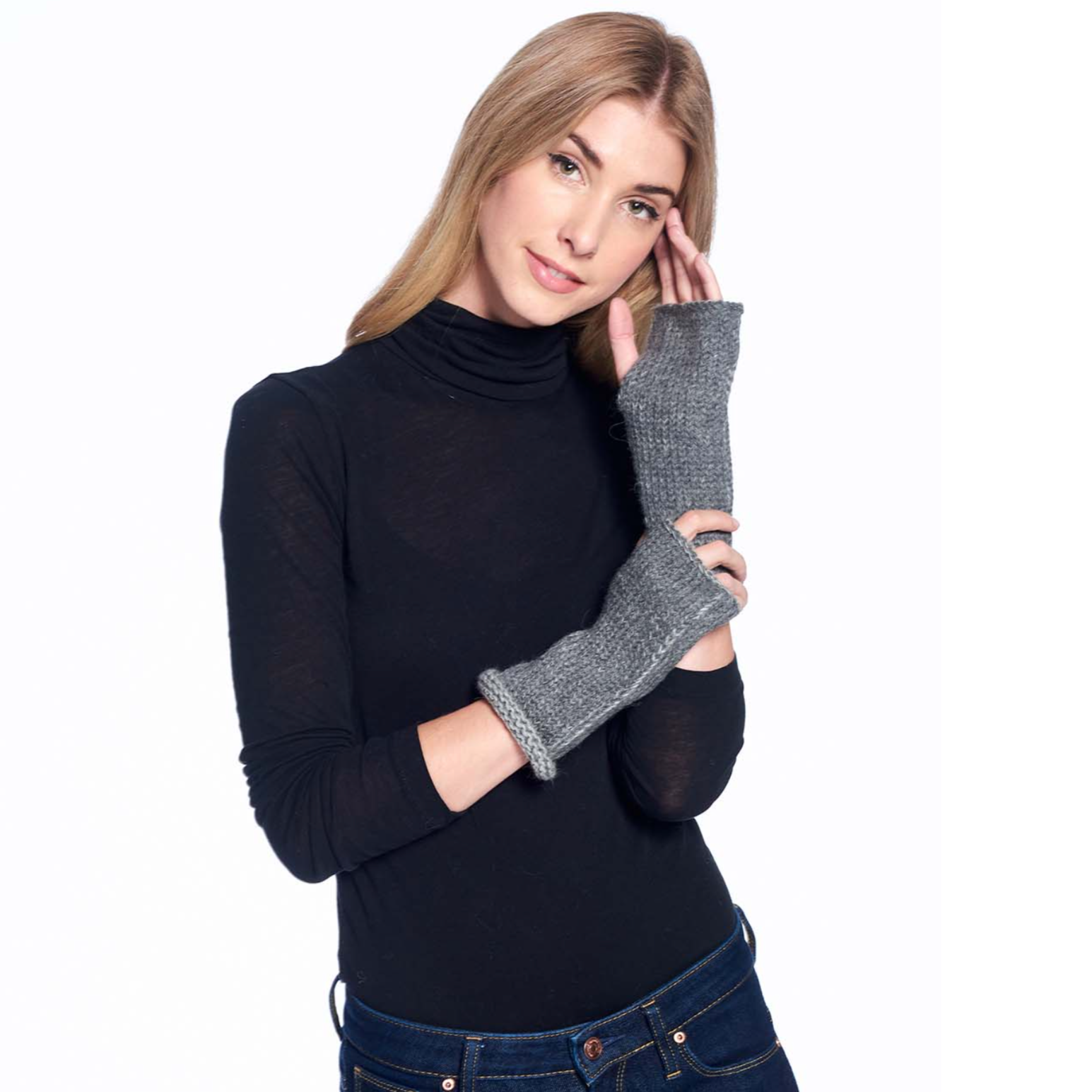 Alpaca Rustic Gloves - Charcoal