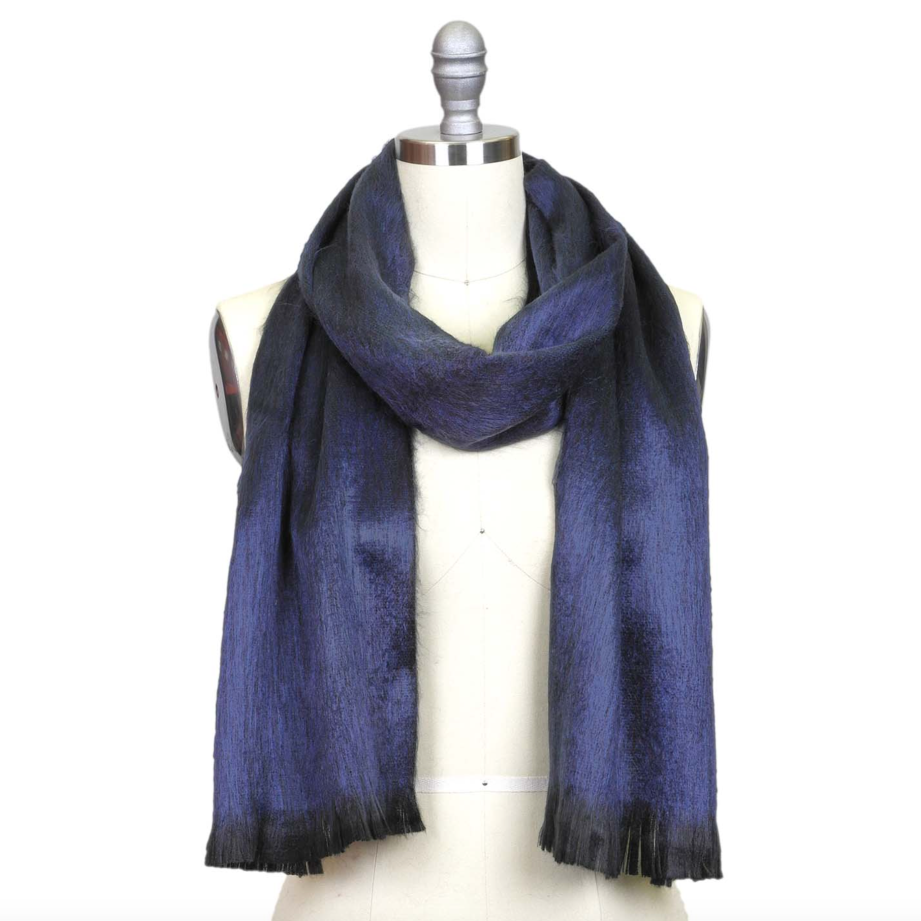 Alpaca Brushed Scarf - Moonlight Blue