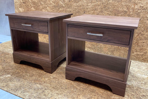 custom walnut end tables made in usa
