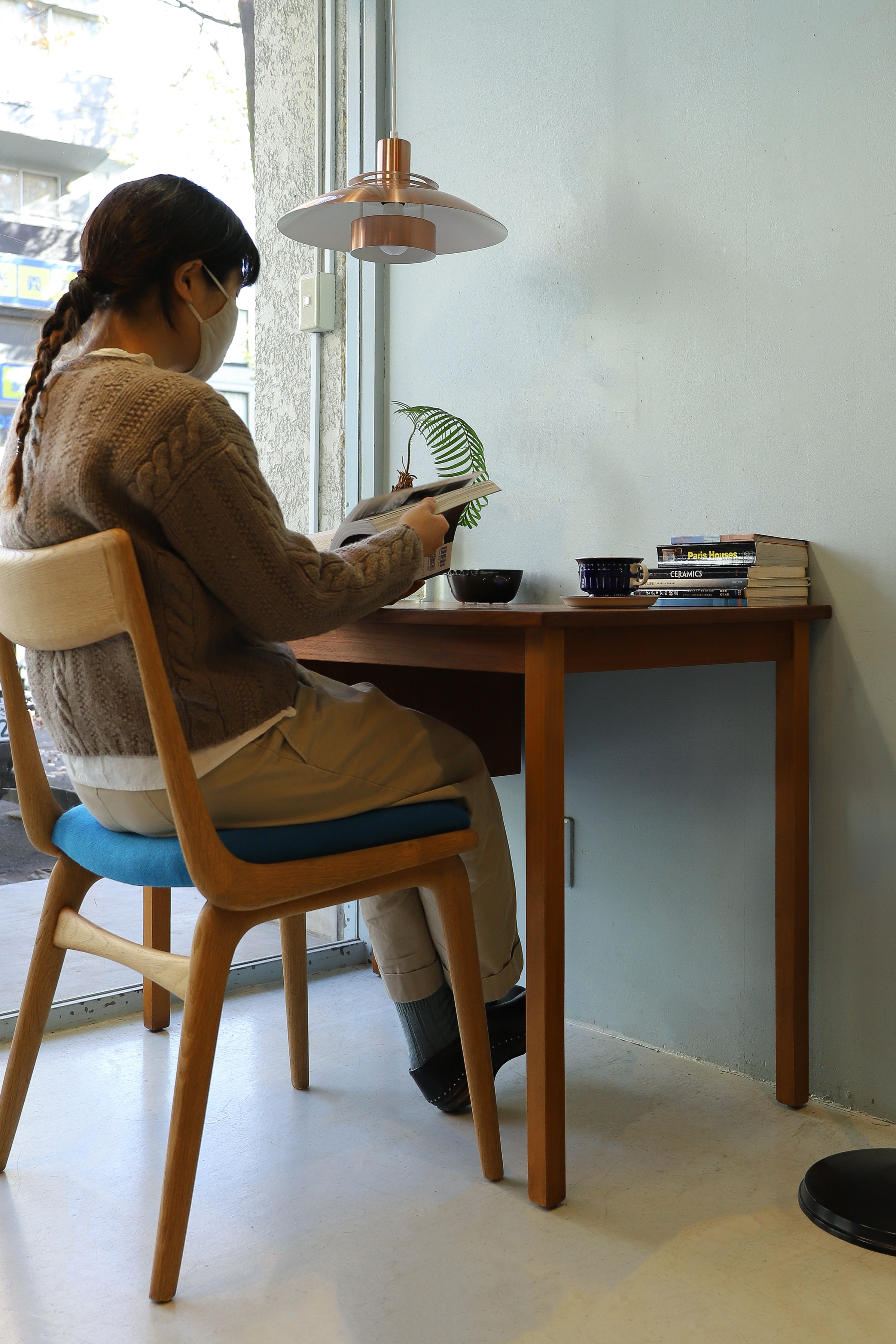 Single Pedestal Desk Danish Vintage/デンマークヴィンテージ 片袖デスク チーク材 北欧モダン