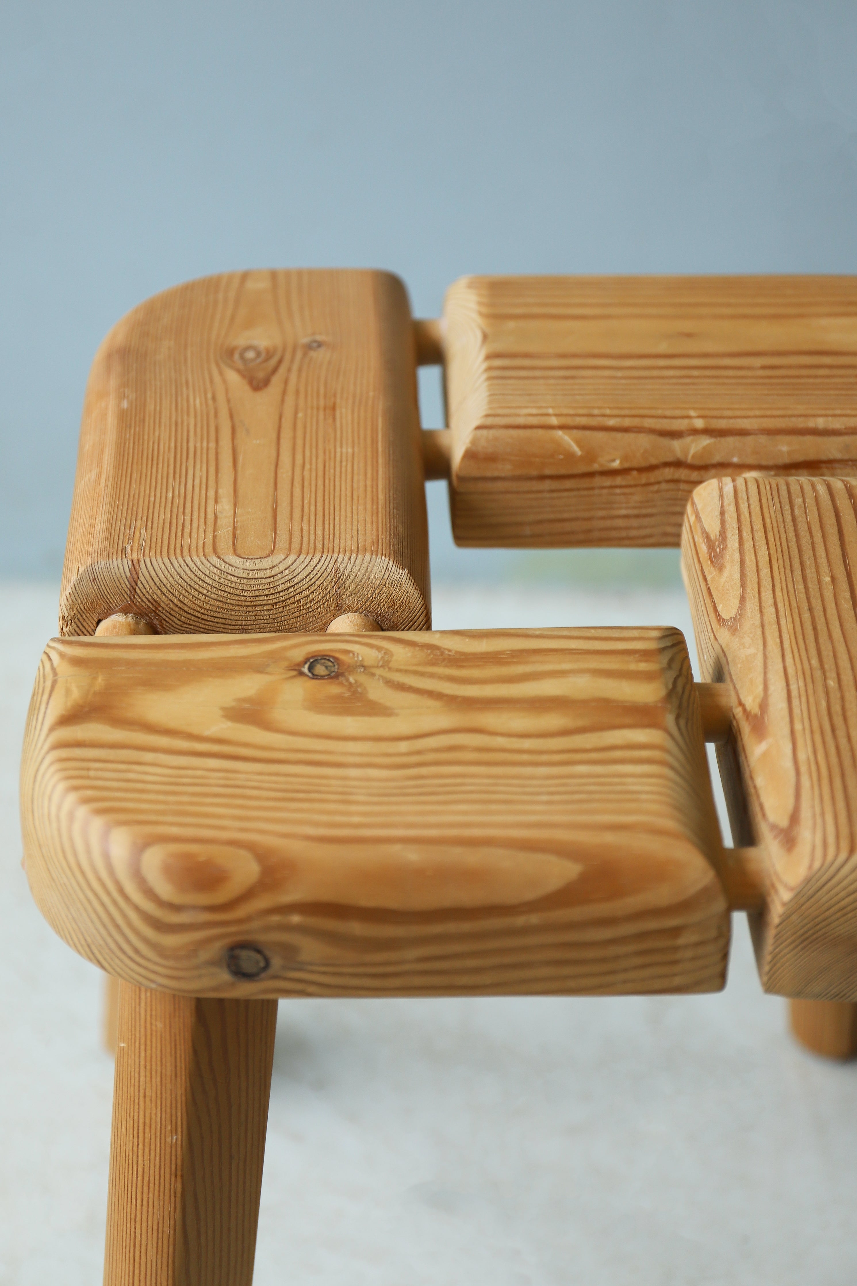 Pinewood Sauna Stool Finnish Vintage/フィンランドヴィンテージ サウナスツール 椅子 パイン材