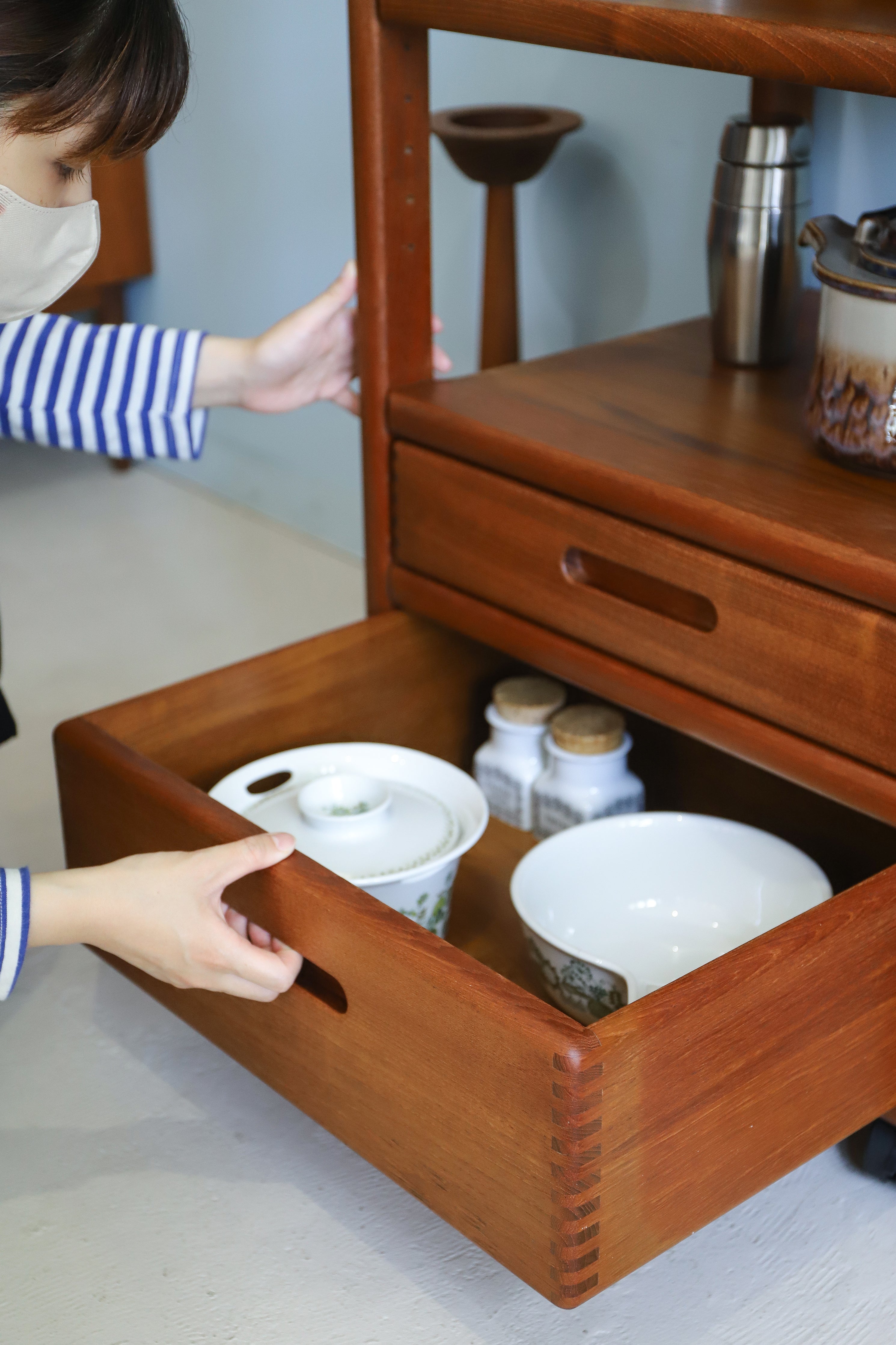 Danish Vintage Teakwood Wagon Shelf/デンマークヴィンテージ ワゴン シェルフ チーク材 北欧家具