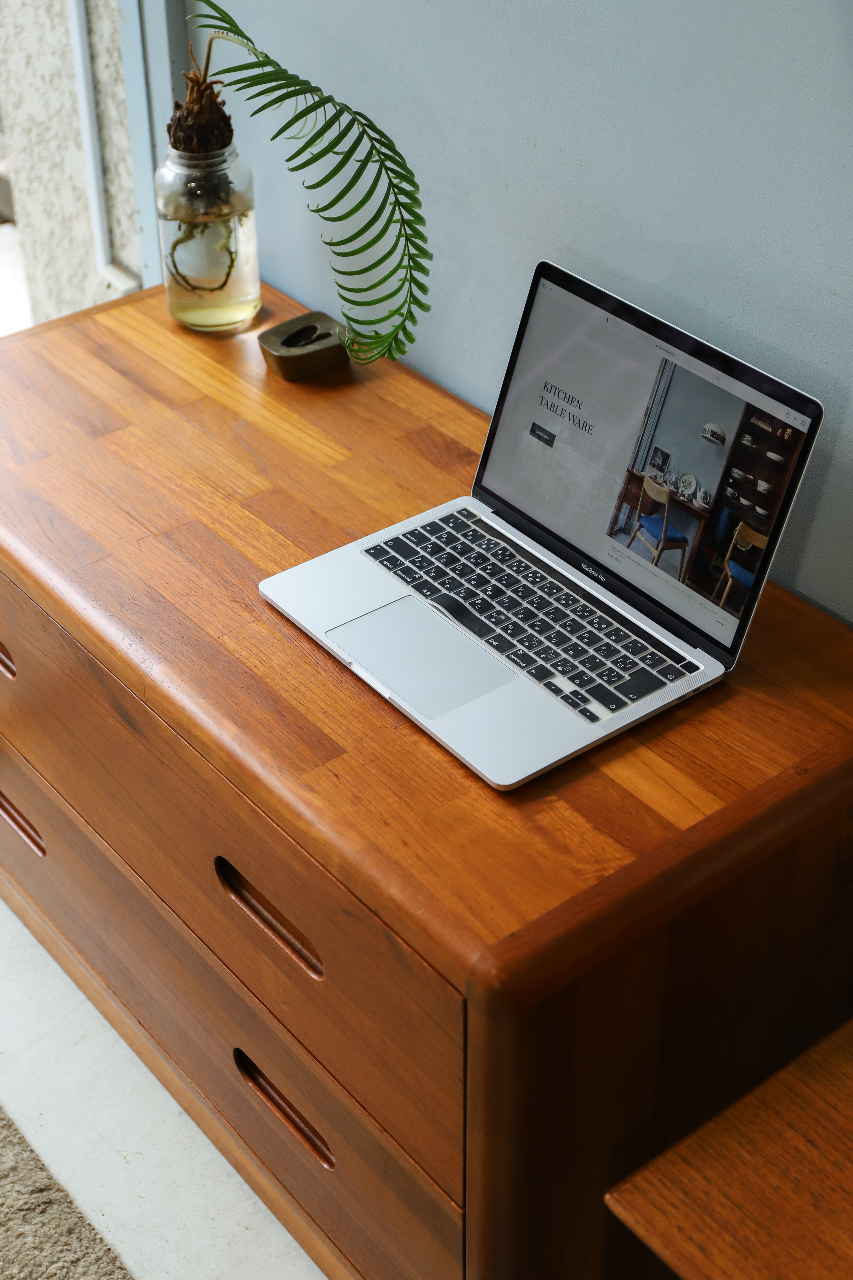 Vintage Teakwood 2drawer Low Chest/ヴィンテージ ローチェスト チーク材 収納家具 北欧デザイン