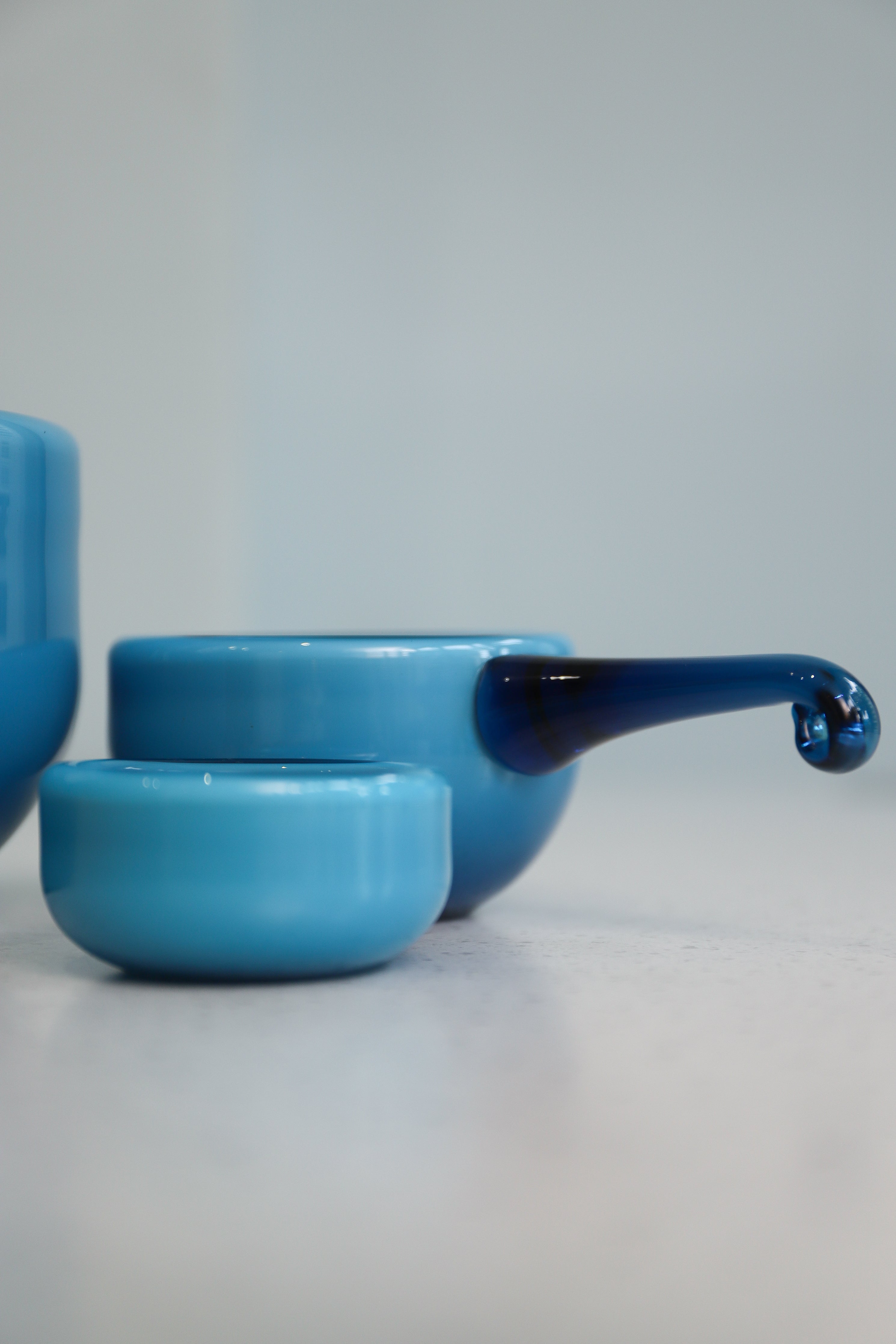Holmegaard Palet Series Glass Bowl Blue Michael Bang/ホルムガード パレットシリーズ ガラスボウル デンマーク 北欧ヴィンテージ食器