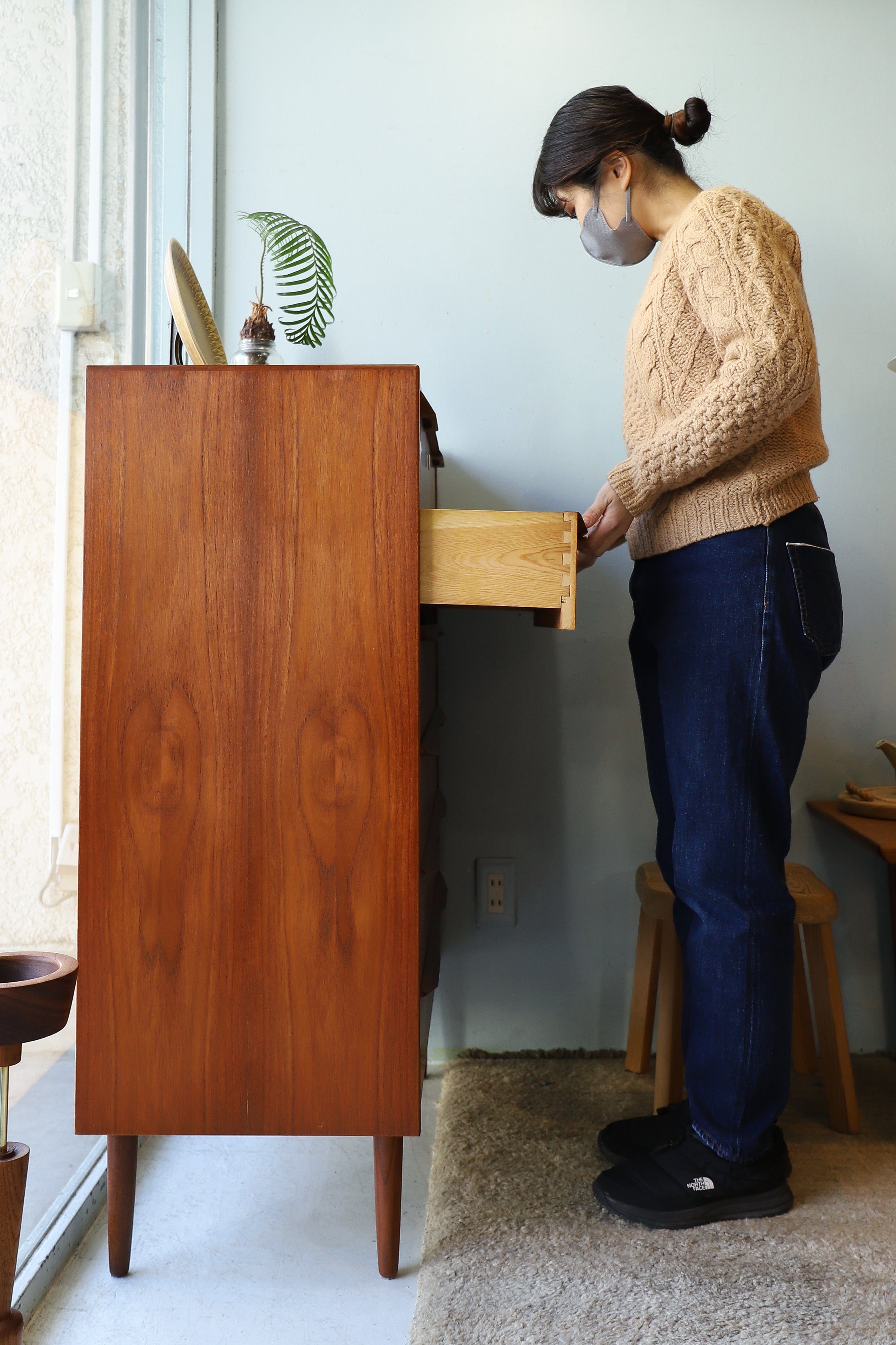 6Drawer High Chest Danish Vintage/デンマークヴィンテージ ハイチェスト 6段 北欧家具 チーク材