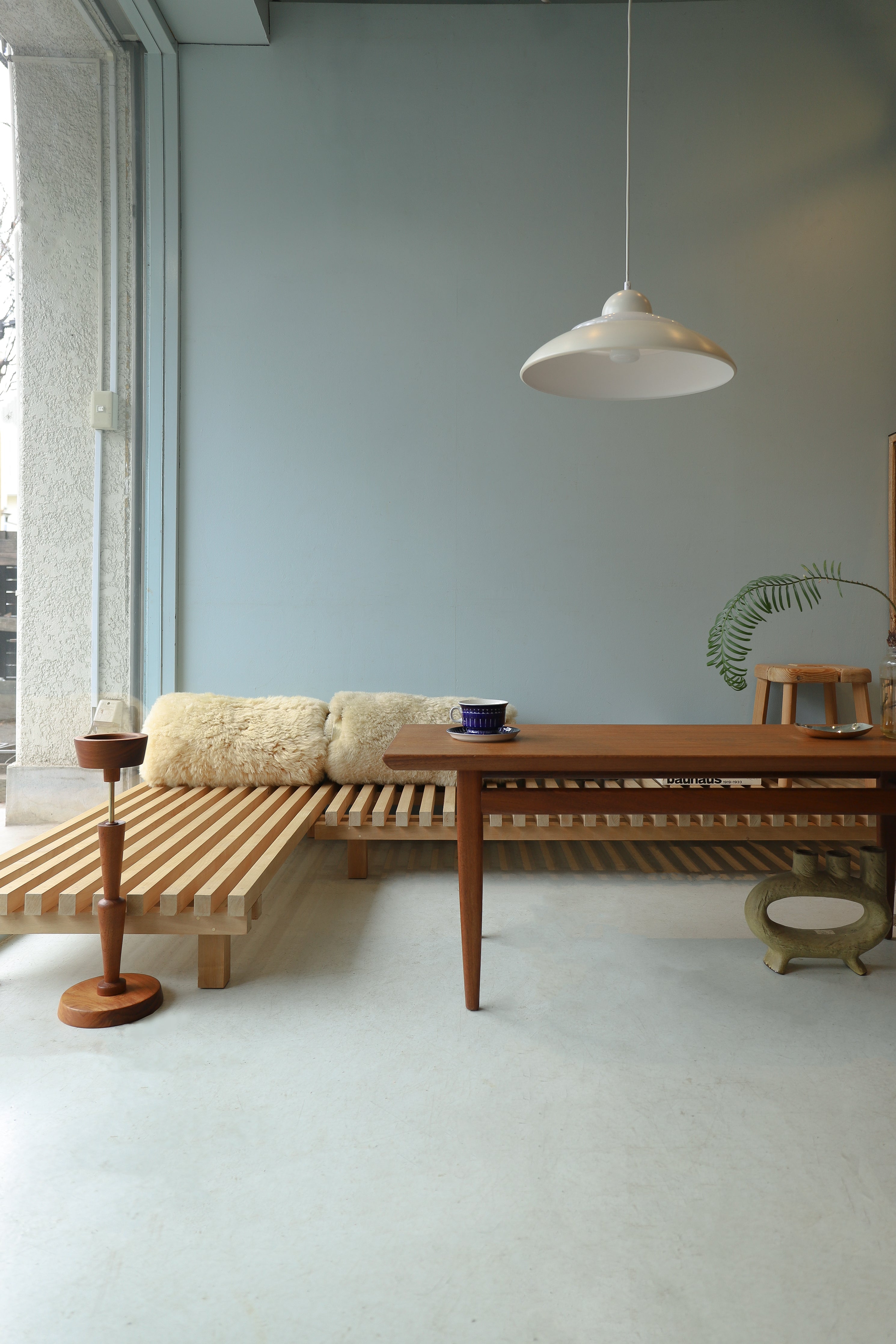 Charlotte Perriand Style Wooden Slit Low Bench/スリット ローベンチ 木製 シャルロット・ペリアン スタイル