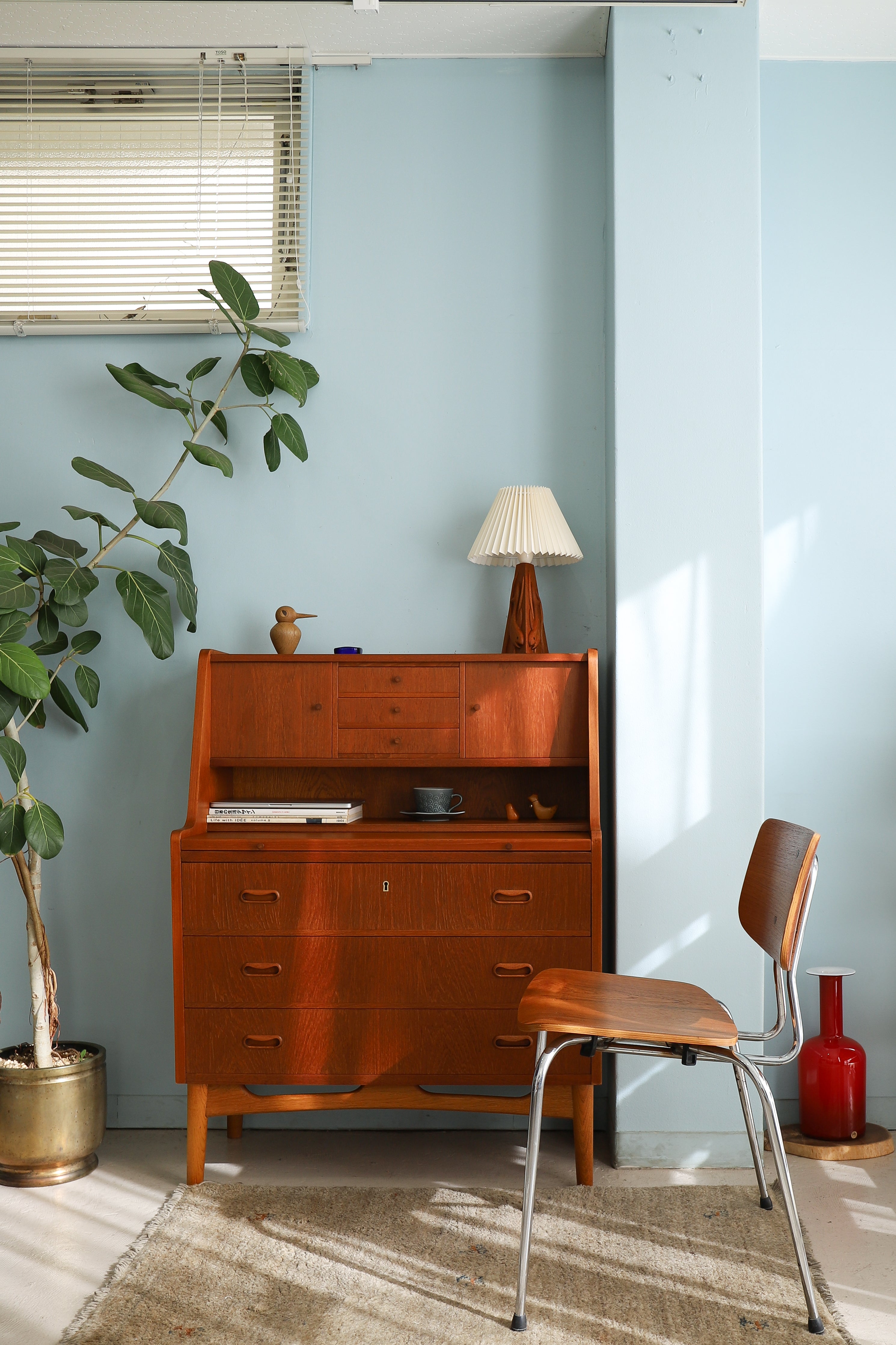 Danish Vintage Teakwood Writing Bureau/デンマークヴィンテージ ライティングビューロー チーク材 北欧家具