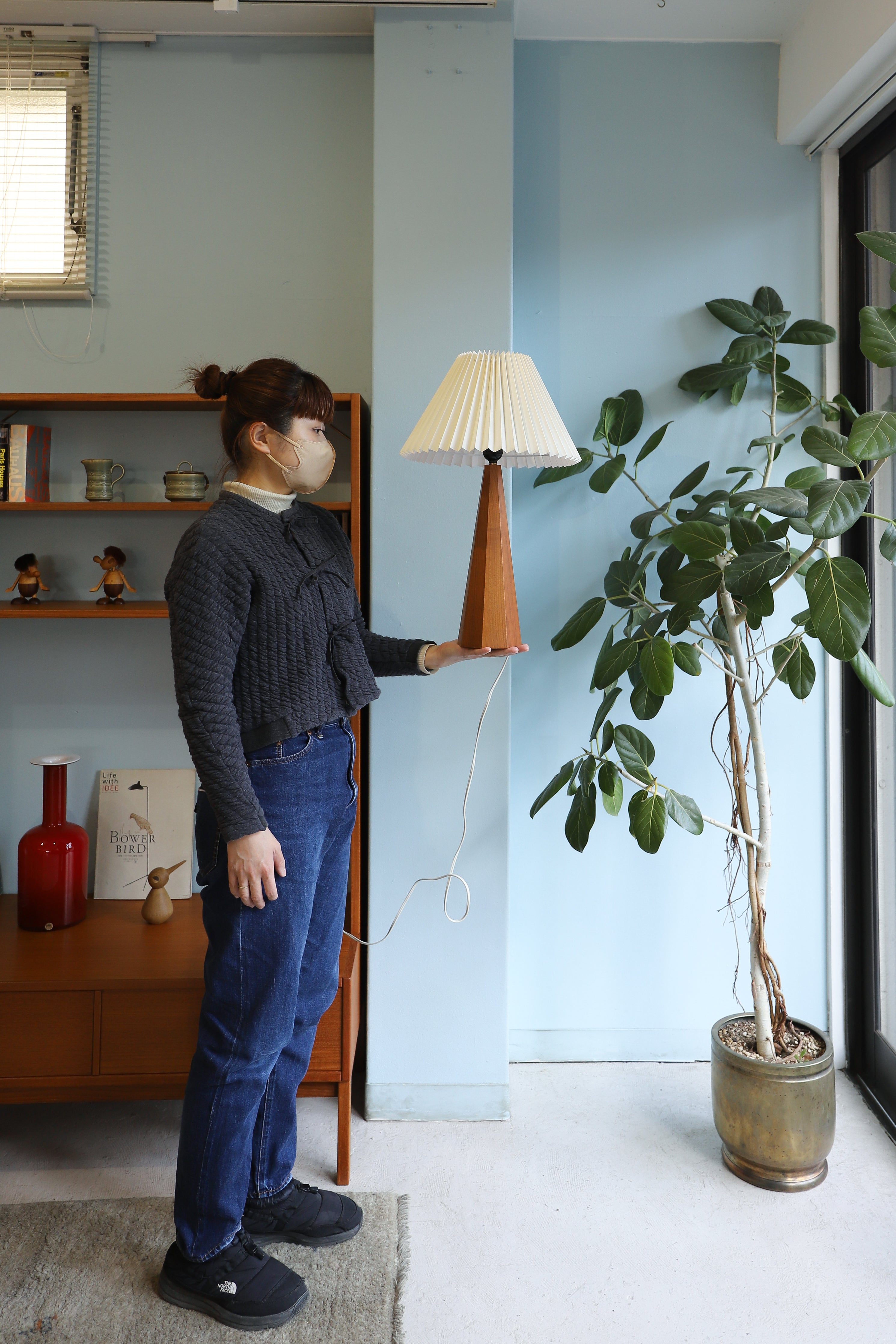 cosine Wooden Table Stand Lamp/コサイン 木製テーブルランプ 間接照明