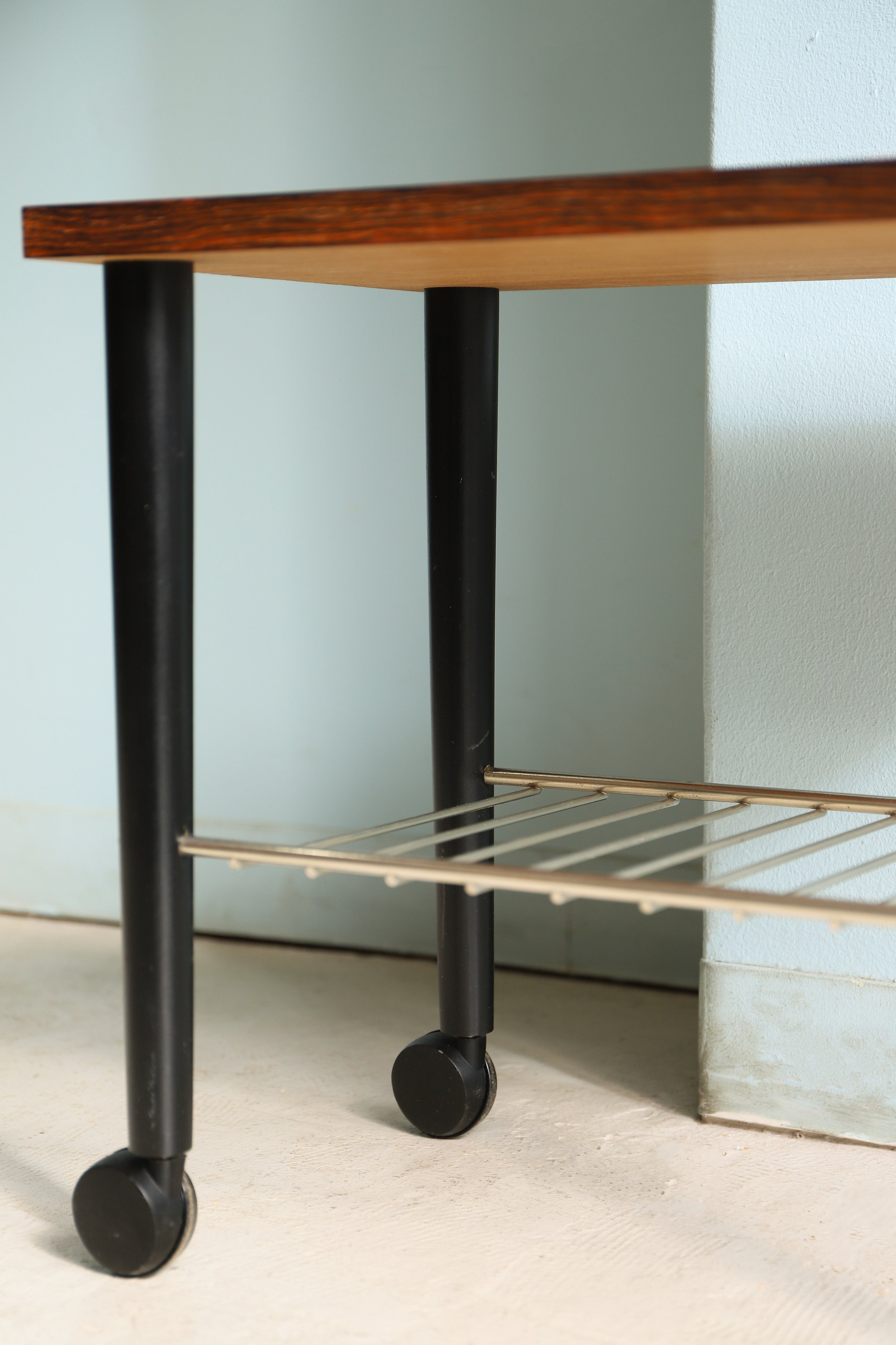 Scandinavian Vintage Rosewood Side Table Trolley/北欧ヴィンテージ サイドテーブル トロリー ローズウッド材