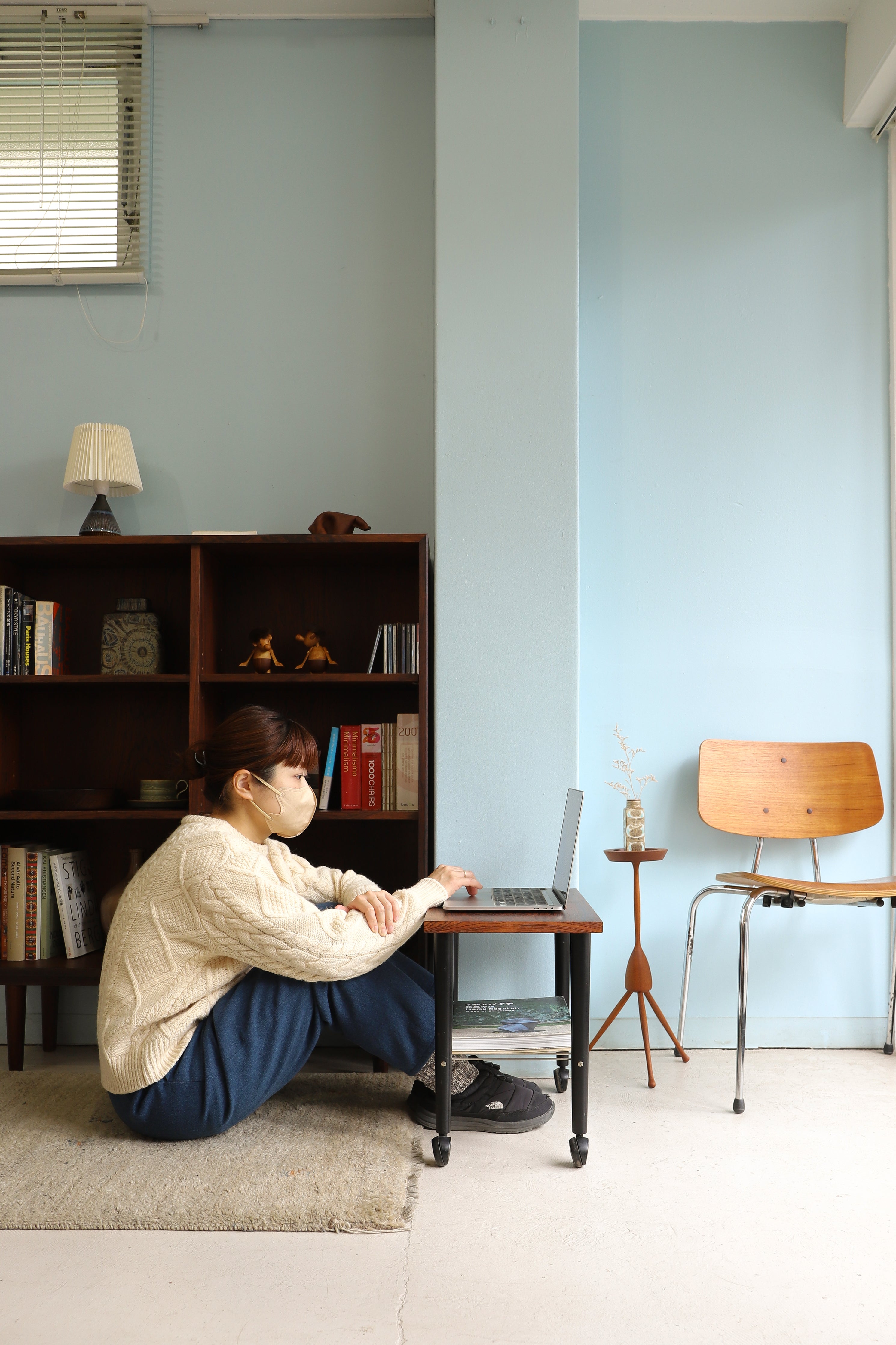 Scandinavian Vintage Rosewood Side Table Trolley/北欧ヴィンテージ サイドテーブル トロリー ローズウッド材