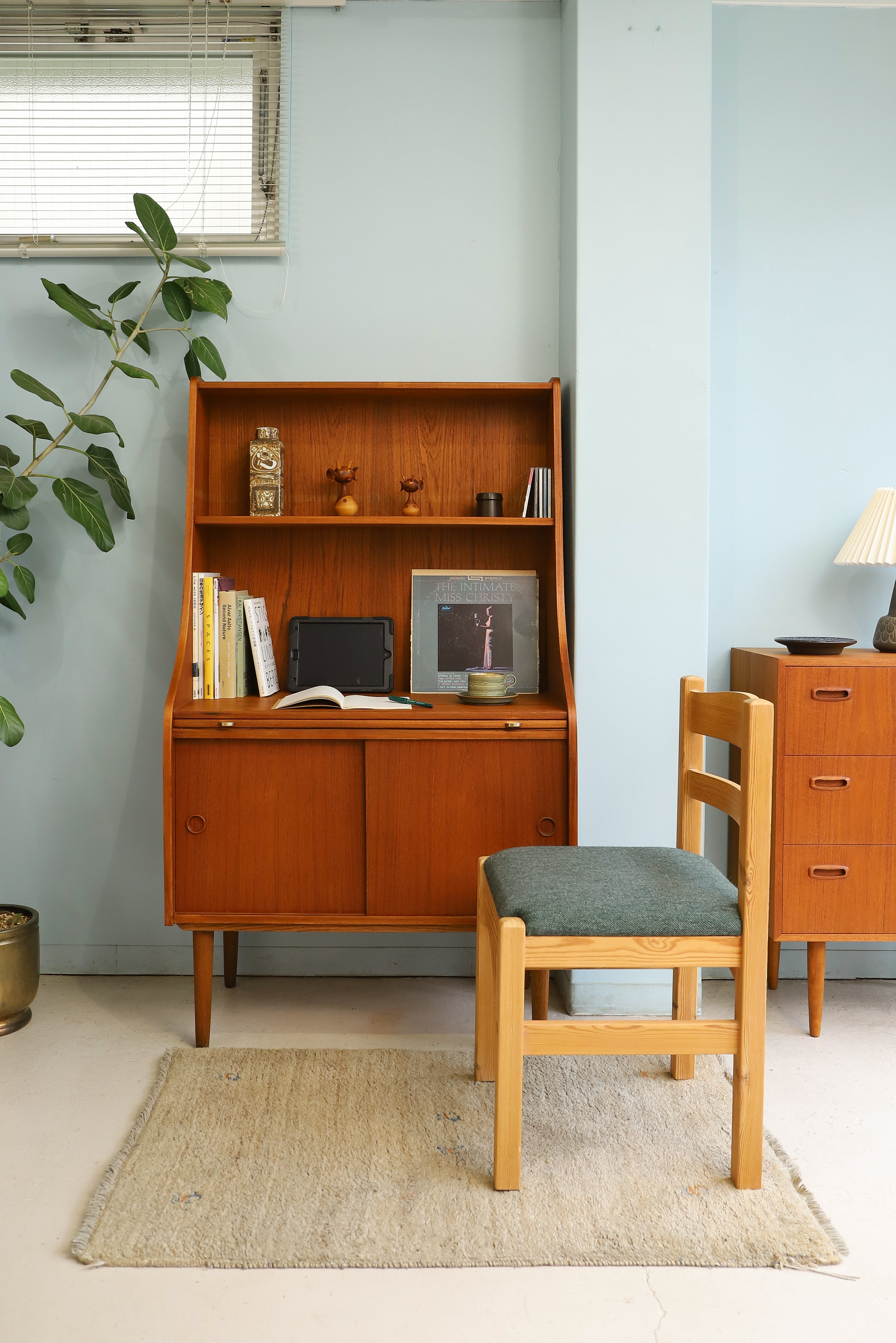 Writing Bureau Bookcase Shelf Danish Vintage/デンマークヴィンテージ ライティングビューロー ブックケース シェルフ 北欧家具