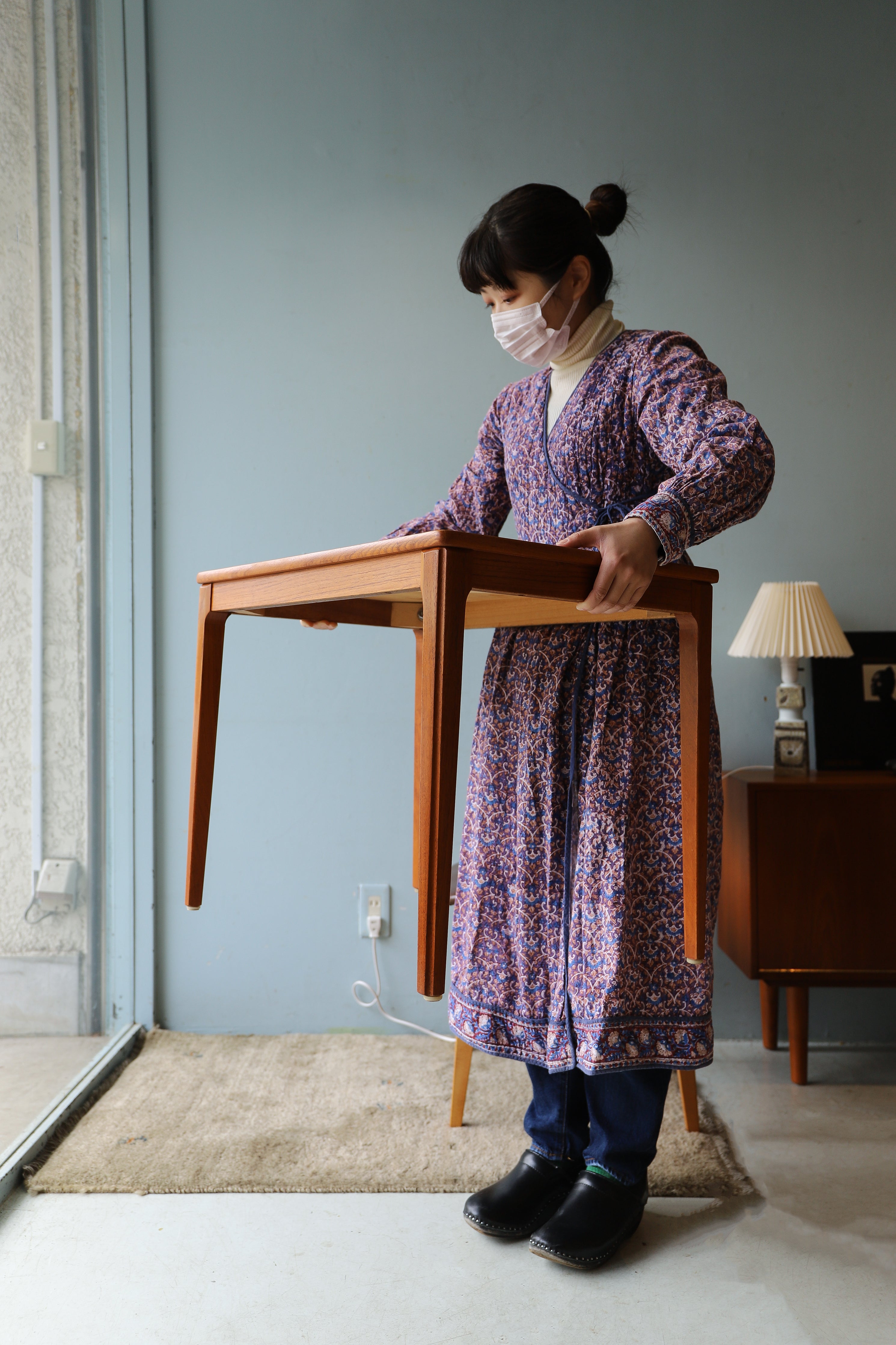 Swedish Vintage Side Table Alberts/スウェーデンヴィンテージ サイドテーブル アルバーツ チーク材 北欧インテリア