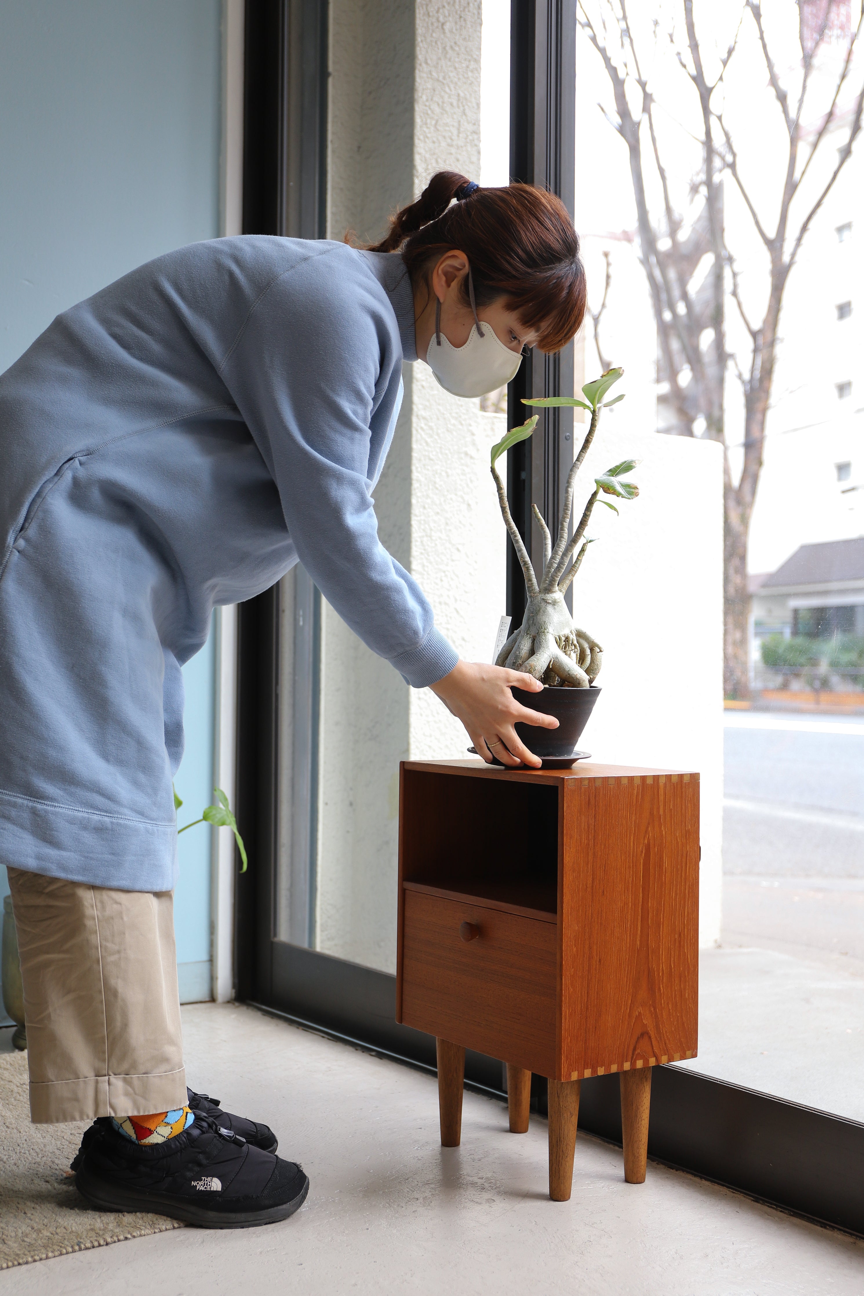 Danish Vintage Bedside Small Cabinet/デンマークヴィンテージ ベッドサイド スモールキャビネット サイドテーブル 北欧家具