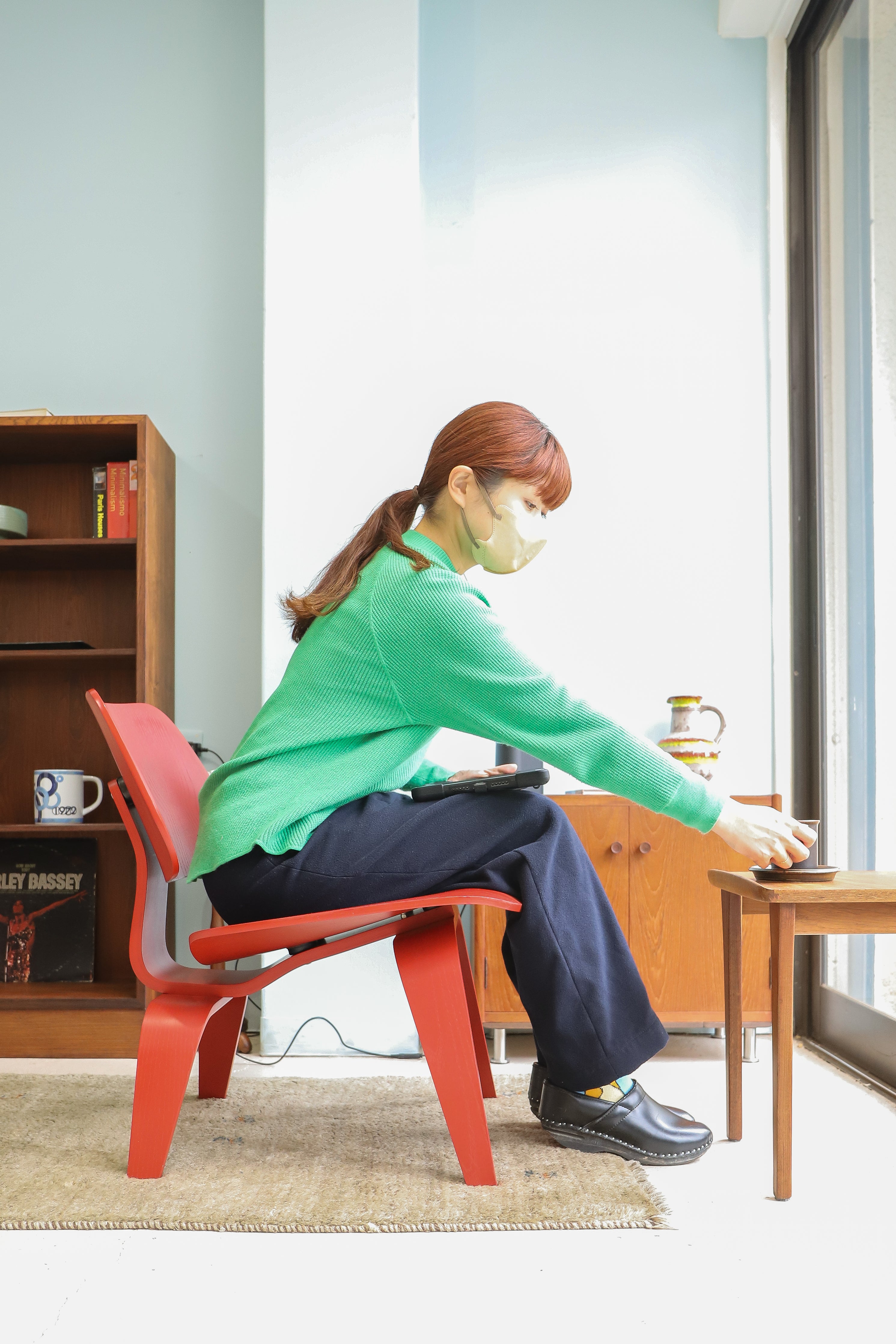 Herman Miller EAMES Plywood Chair LCW Red/ハーマンミラー イームズ ラウンジチェア プライウッド レッド