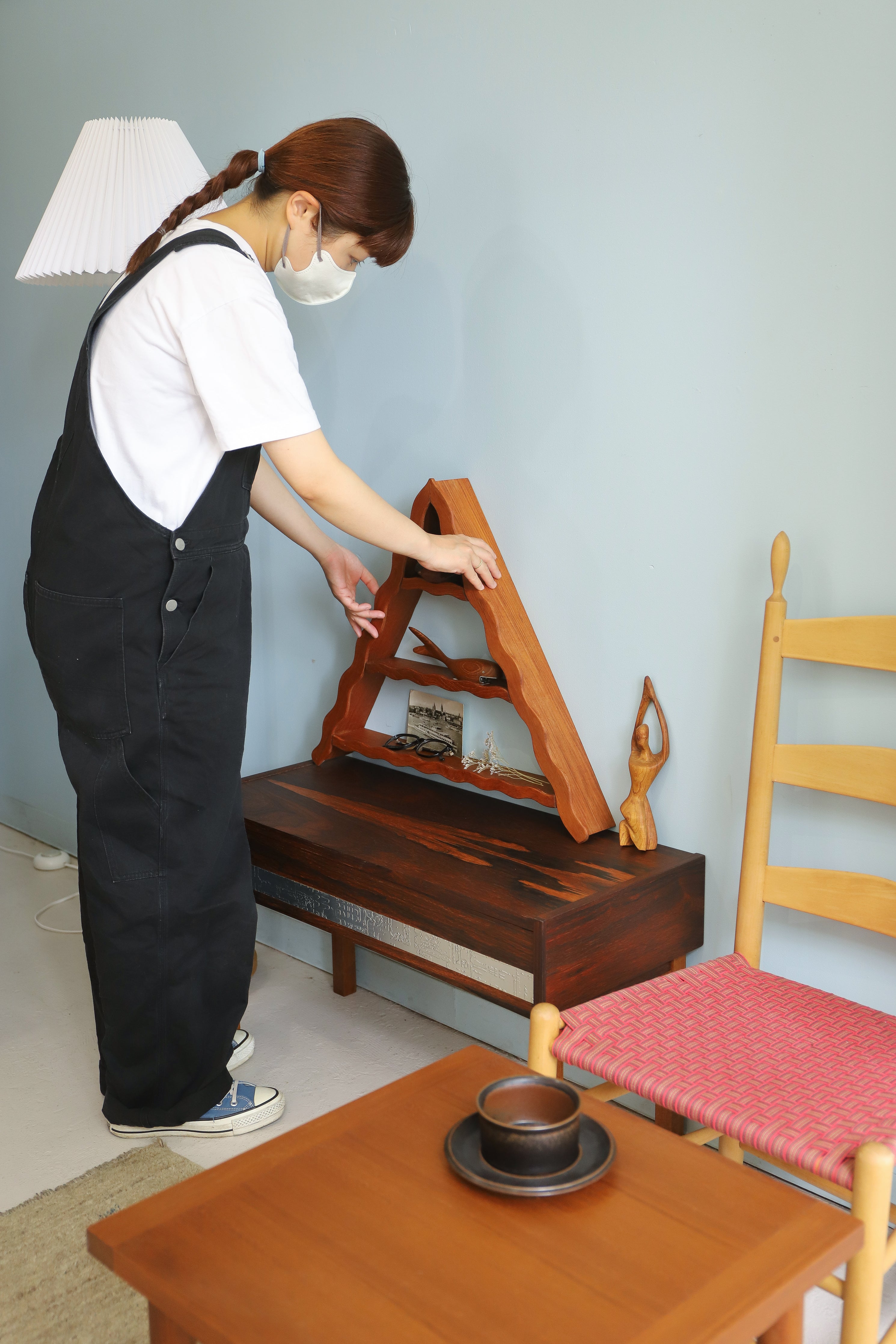 Danish Vintage Pyramid Shelf Amagerhylde/デンマークヴィンテージ ウォールシェルフ アマーシェルフ 北欧インテリア