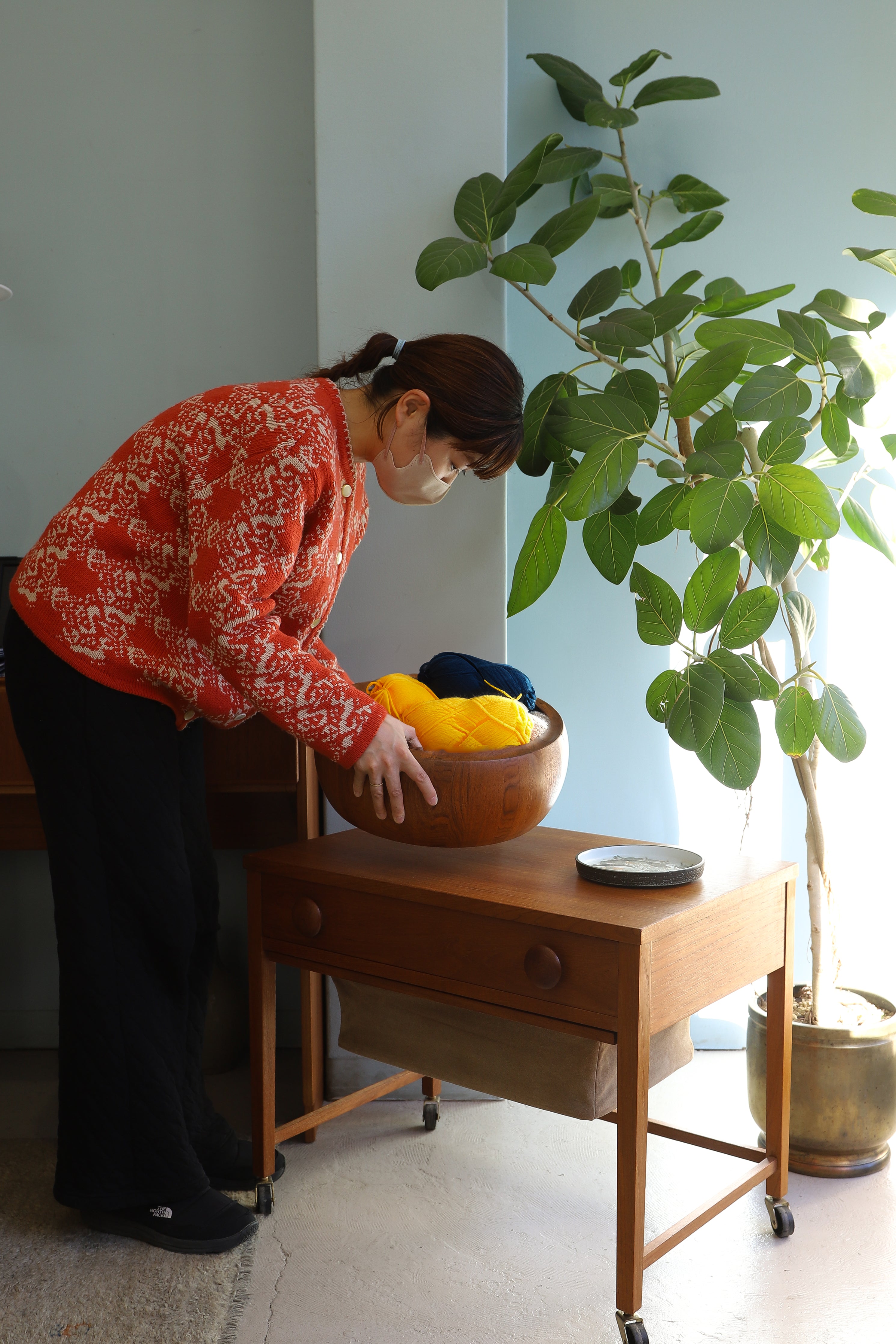 Danish Vintage DIGSMED Teakwood Ice Basket Bowl/デンマークヴィンテージ ディグスメッド アイスバスケット ボウル チーク材