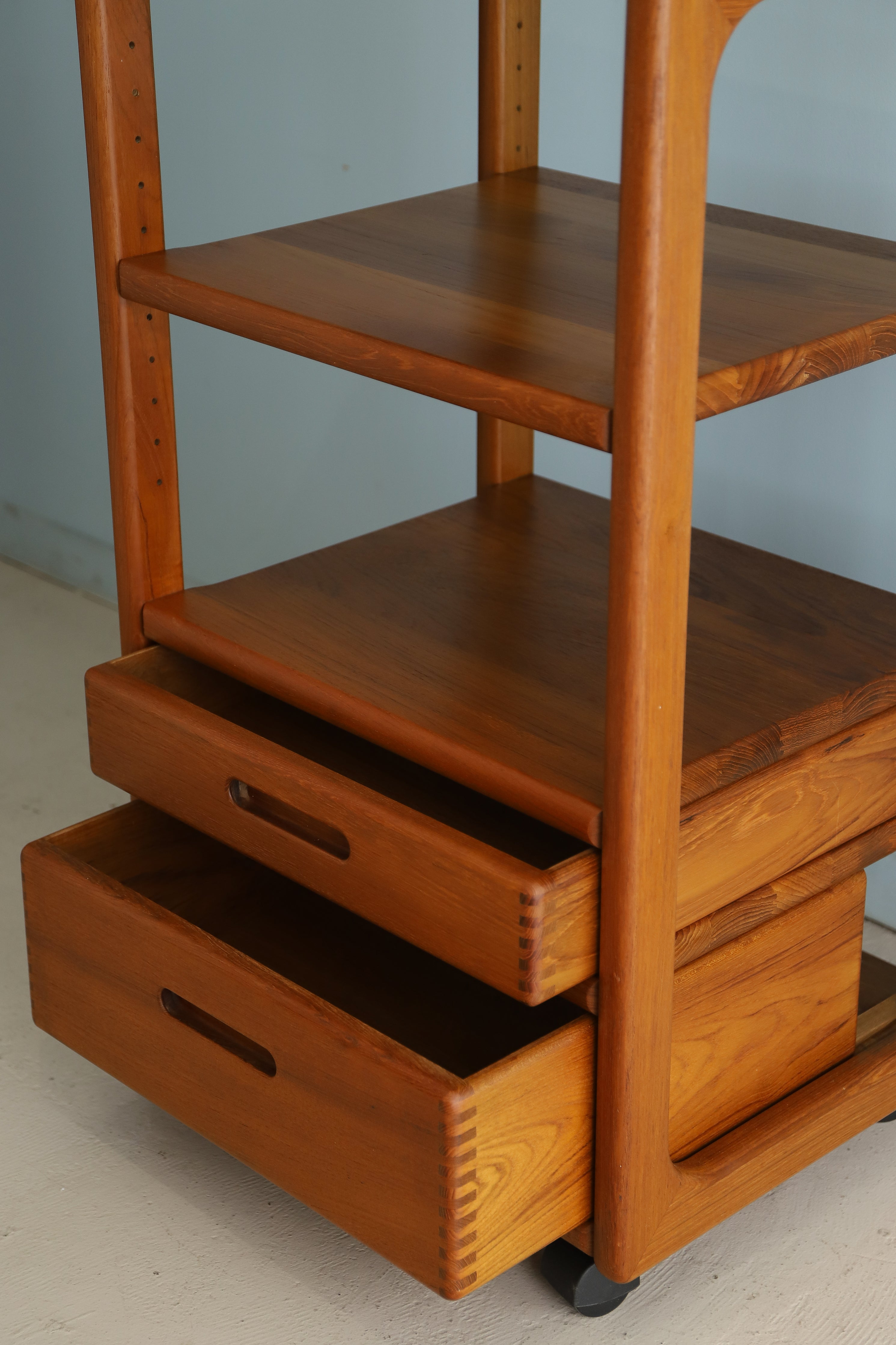 Danish Vintage Teakwood Trolley Shelf/デンマークヴィンテージ トロリー ワゴン シェルフ チーク材 北欧家具