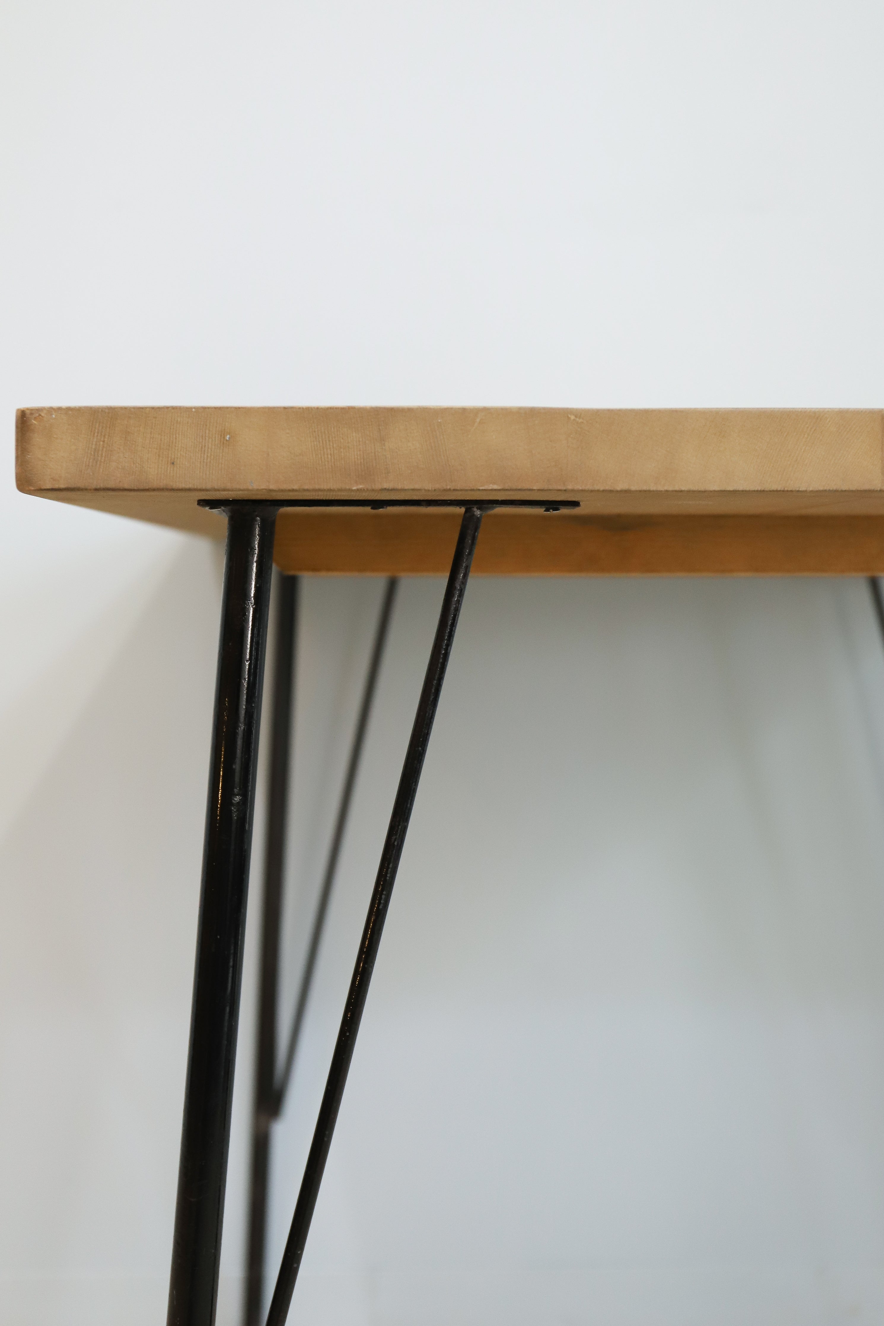 Old Wood and Iron Leg Remake Table/古材 リメイクテーブル 鉄脚 デスク 机