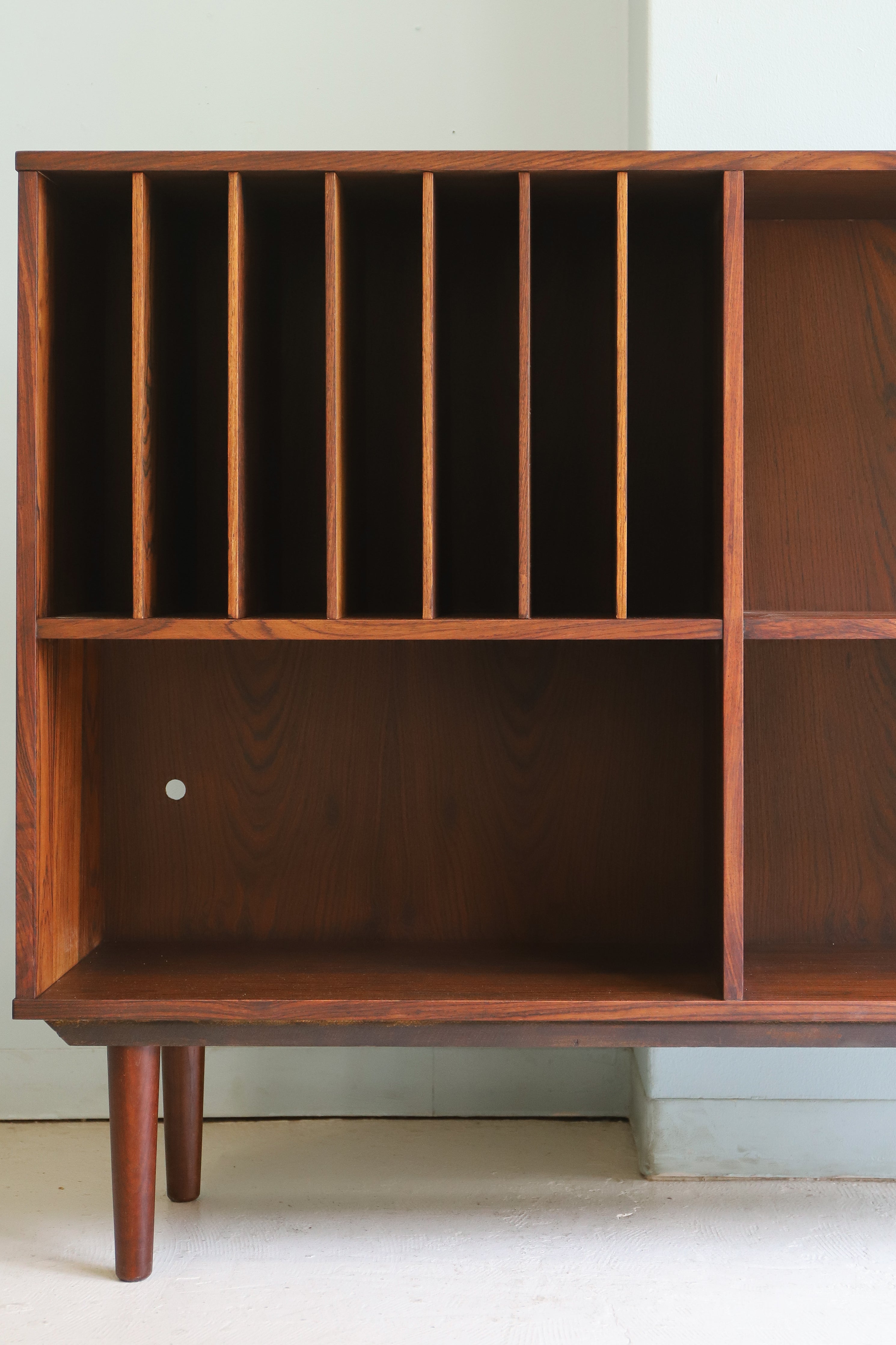 Bookcase with Vinyl Rack Rosewood Danish Vintage/デンマークヴィンテージ ブックケース 本棚 レコードラック ローズウッド 北欧家具