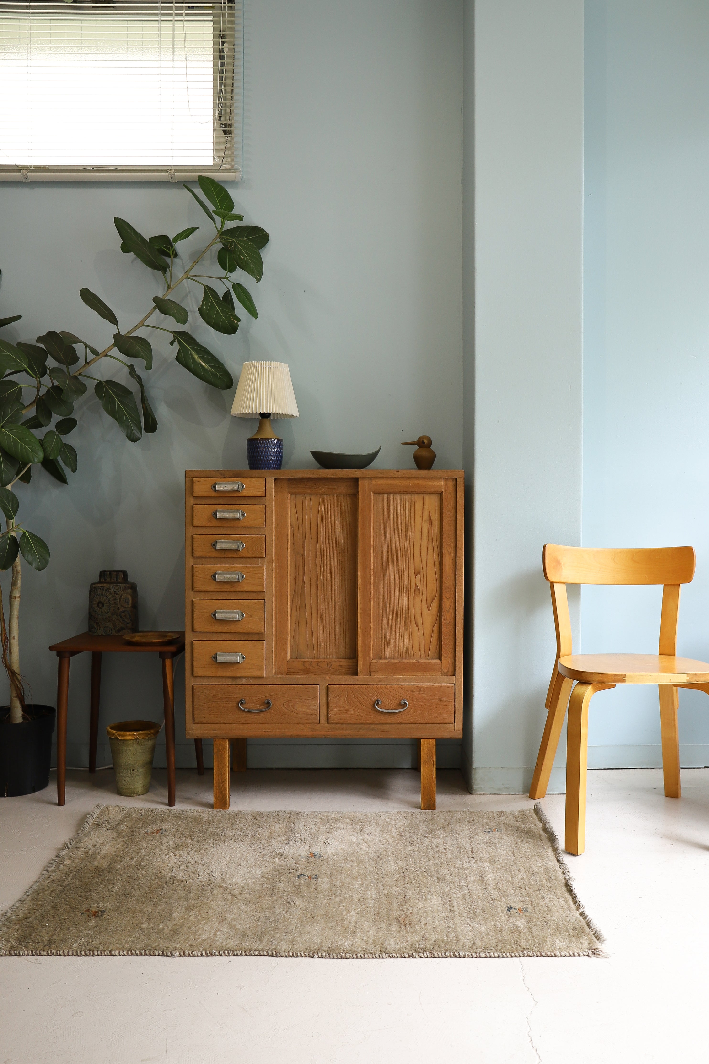 Japanese Vintage Wooden Cabinet Chest/ジャパンヴィンテージ 小引き出し 茶箪笥 収納 レトロ