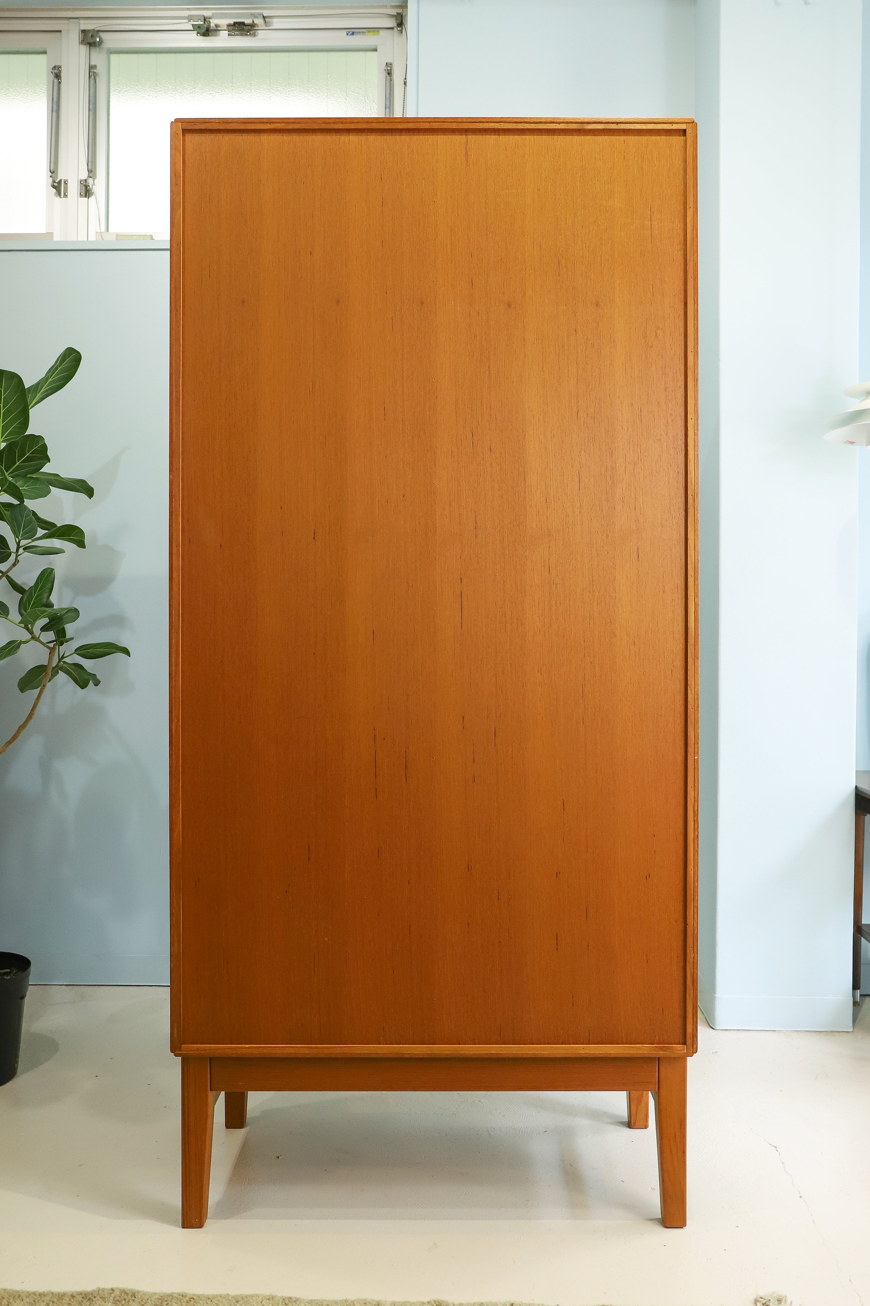 Japanese Vintage Teakwood Glass Cabinet/ジャパンヴィンテージ ガラスキャビネット チーク材 食器棚