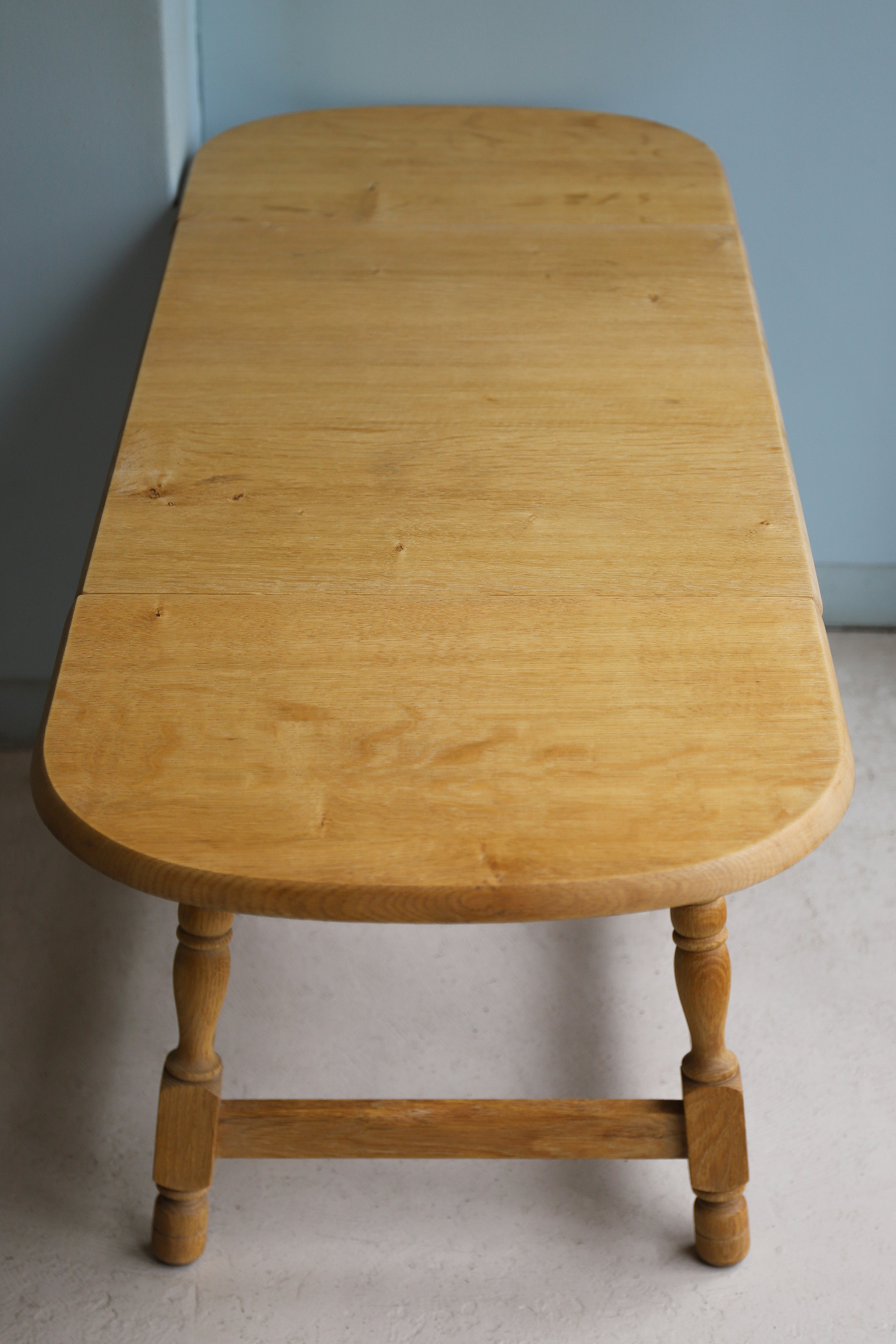 Danish Vintage Drop Leaf Oakwood Coffee Table/デンマークヴィンテージ ドロップリーフ コーヒーテーブル エクステンション オーク材 北欧家具