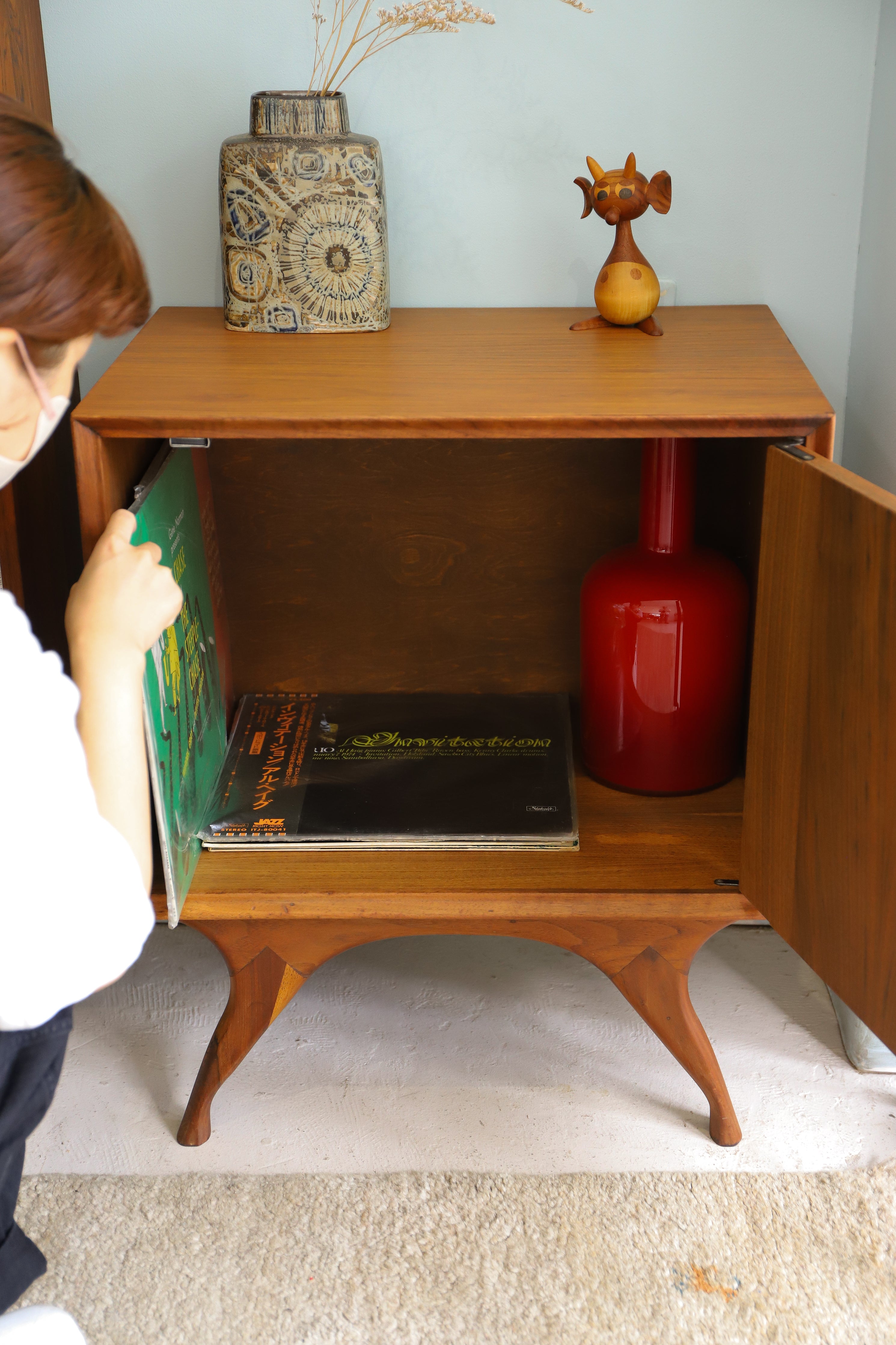 US Midcentury Vintage Night Stand Cabinet/アメリカヴィンテージ ナイトスタンド サイドテーブル サイドテーブル キャビネット ミッドセンチュリー