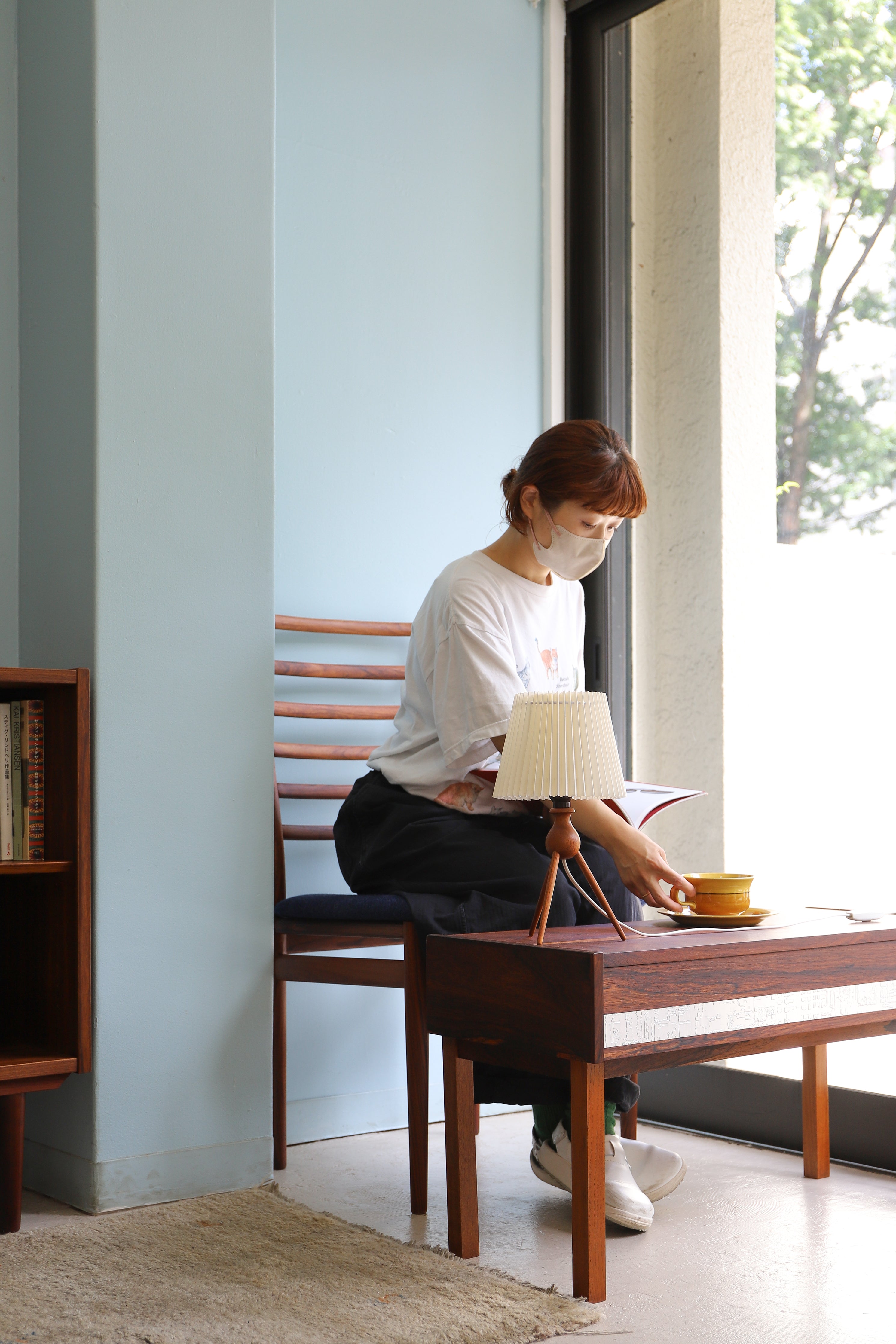 Teakwood Tripod Table Lamp Danish Vintage/デンマークヴィンテージ テーブルランプ チーク材 間接照明 北欧インテリア