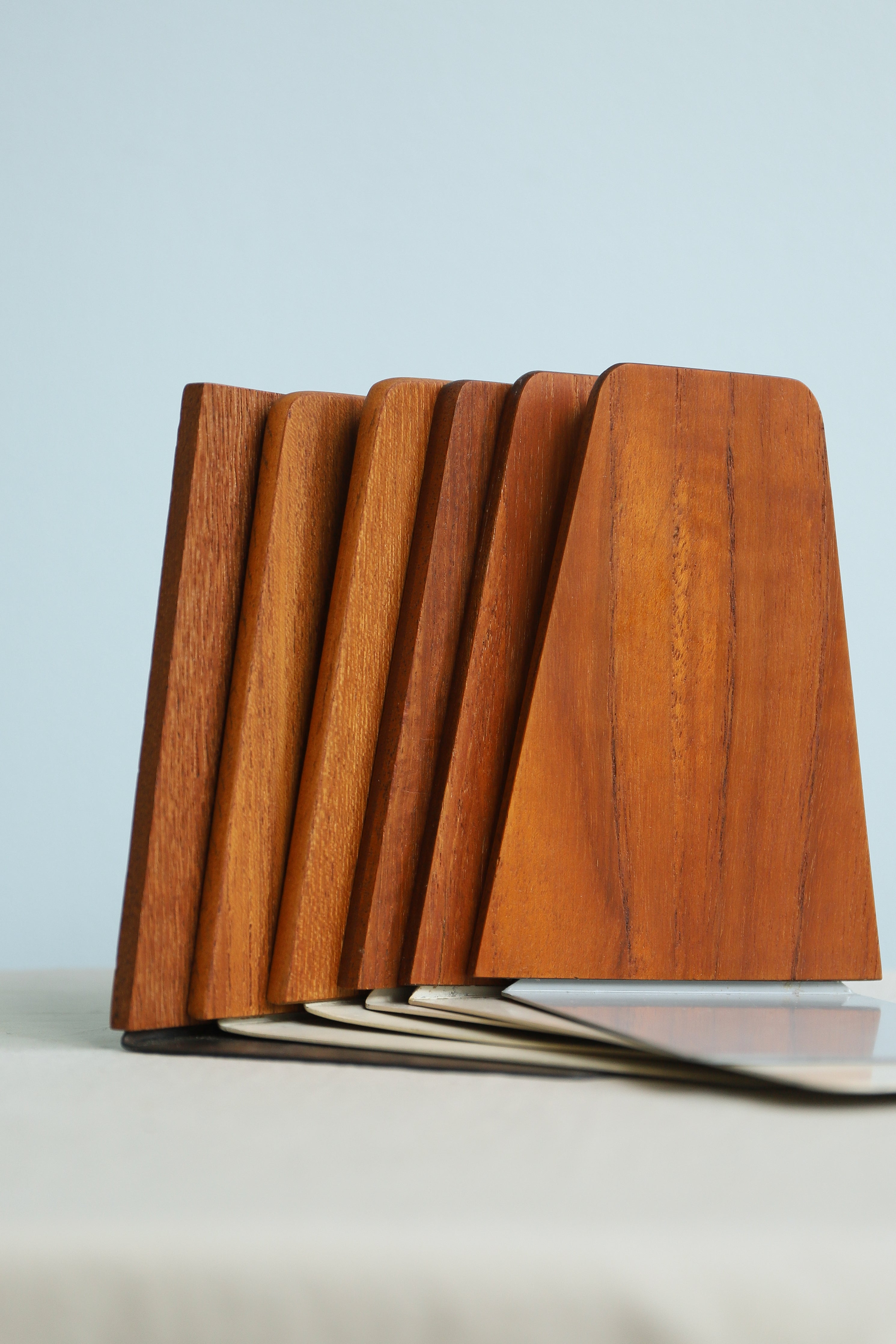 Wooden Bookend Danish Vintage/デンマークヴィンテージ ブックエンド 本立て チーク材 ローズウッド材 オーク材 北欧インテリア